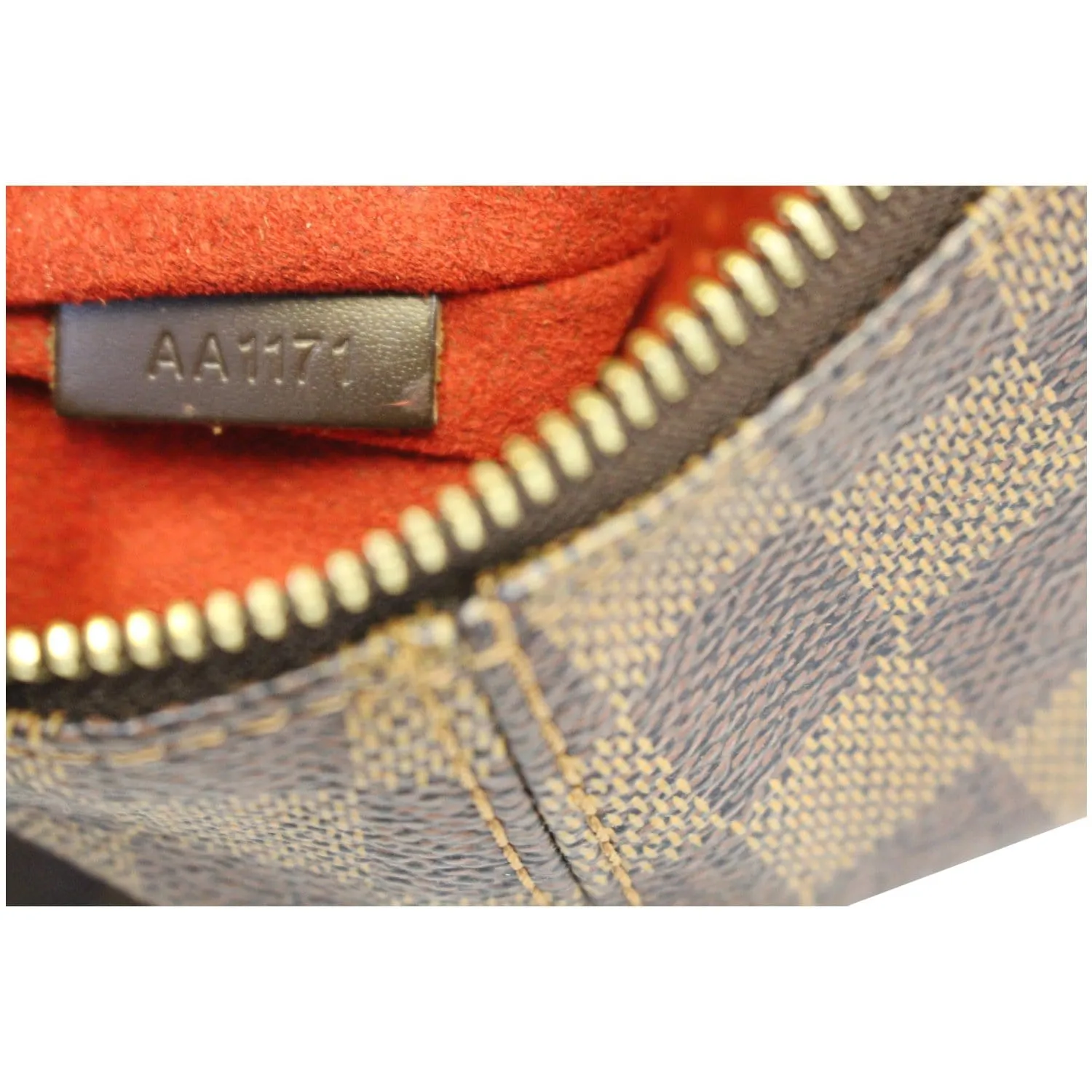 LOUIS VUITTON Evora MM Damier Ebene Tote Shoulder Bag Brown