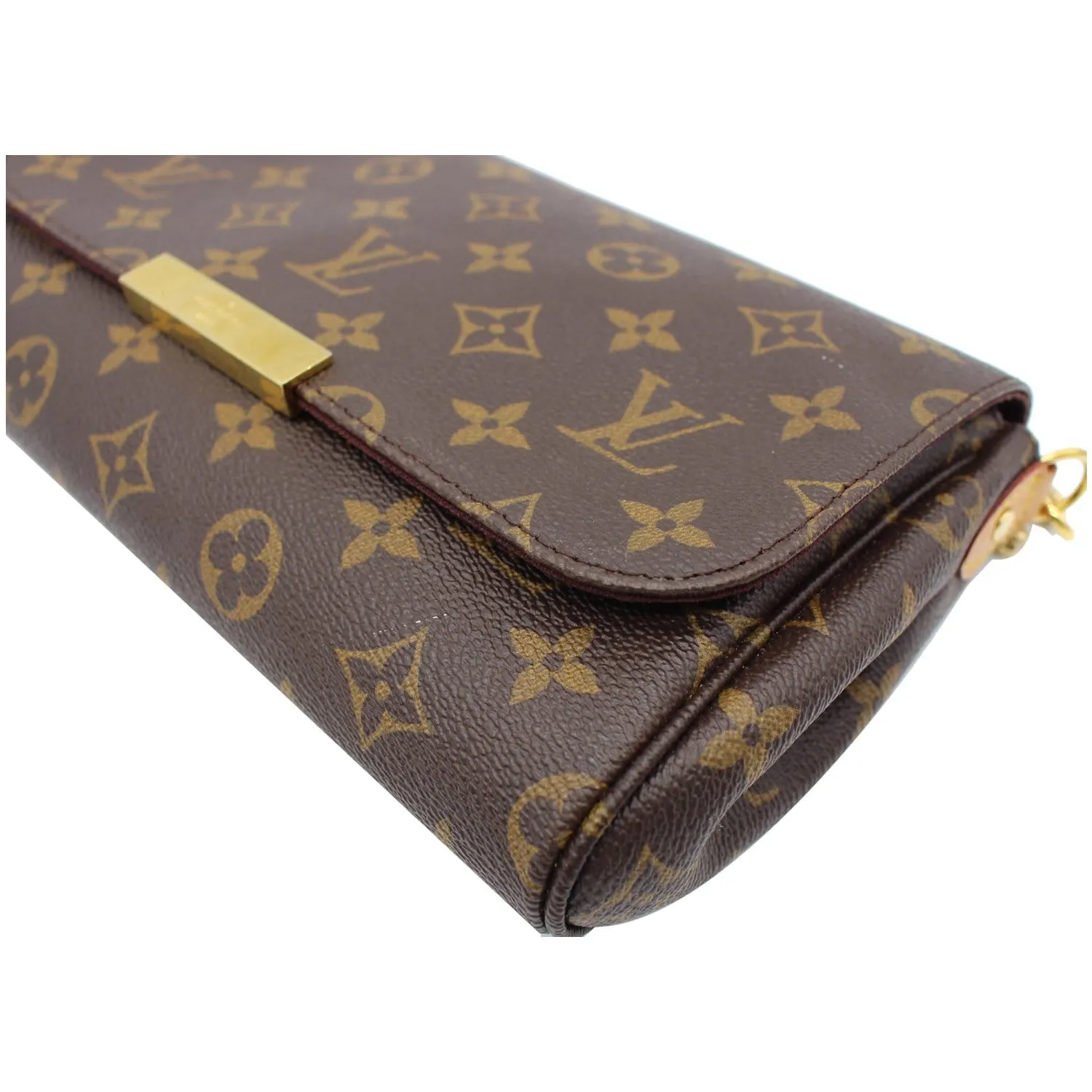 LOUIS VUITTON Favorite MM Monogram Canvas Crossbody Bag Brown