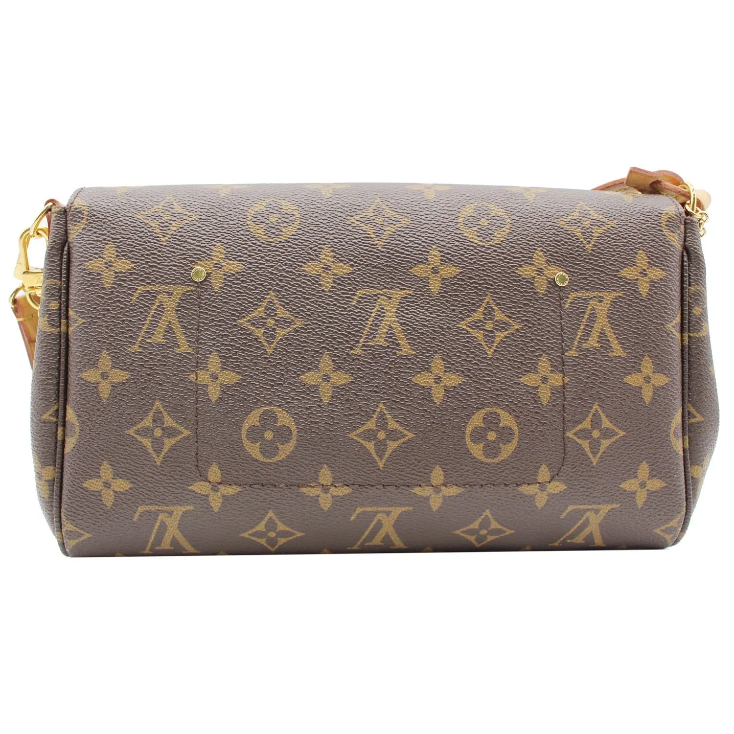 LOUIS VUITTON Favorite MM Monogram Canvas Crossbody Bag Brown