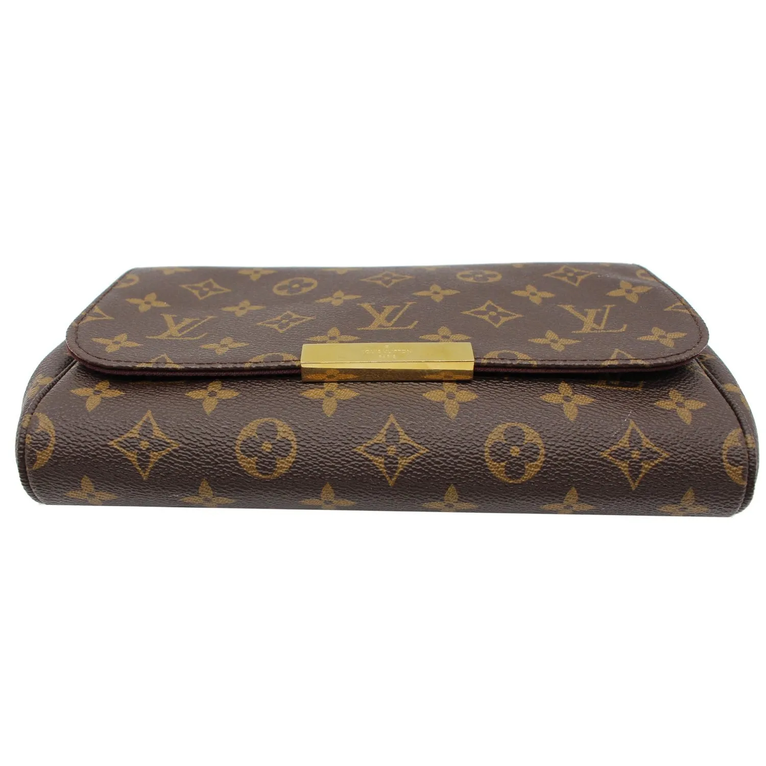 LOUIS VUITTON Favorite MM Monogram Canvas Crossbody Bag Brown