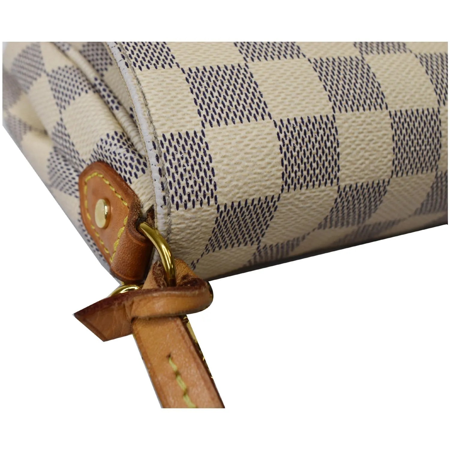 LOUIS VUITTON Favorite PM Damier Azur Crossbody Bag White