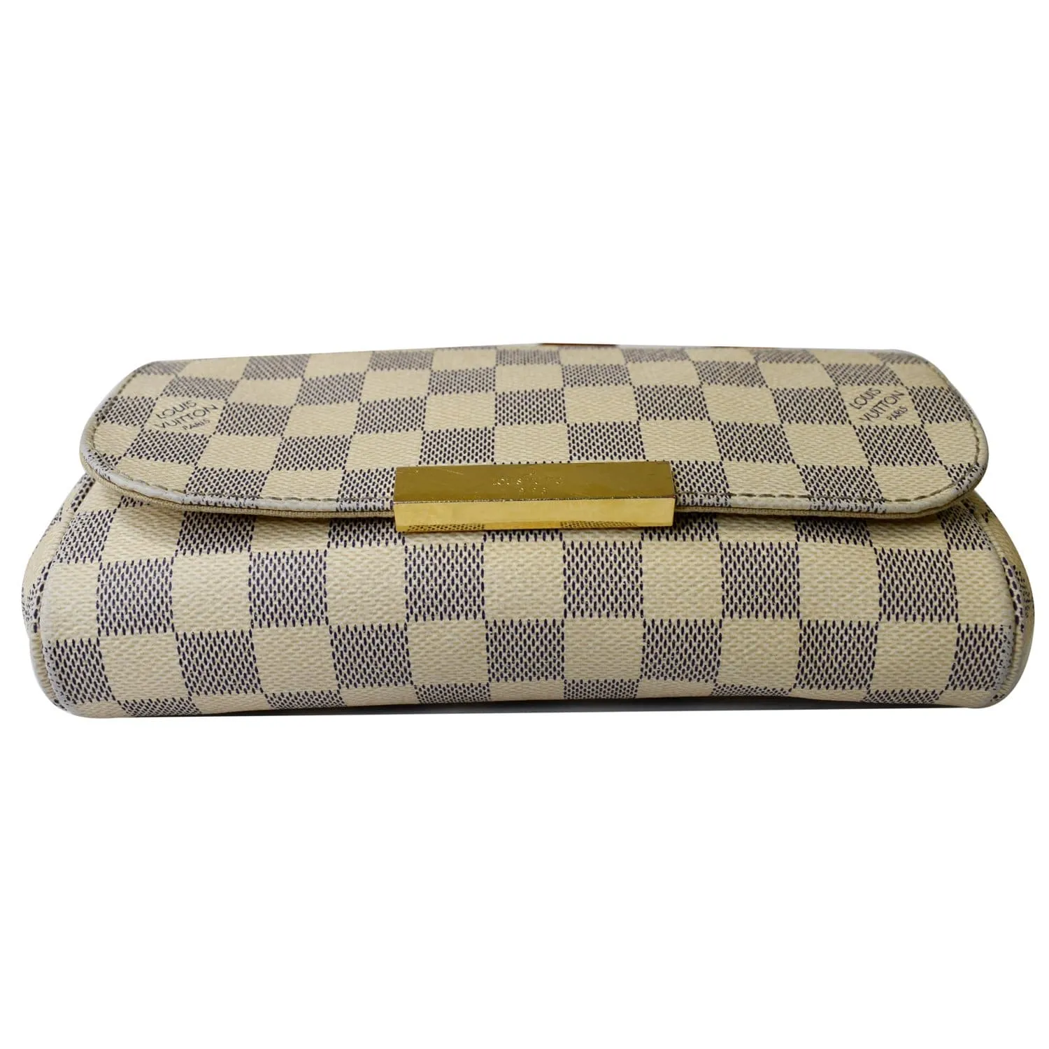 LOUIS VUITTON Favorite PM Damier Azur Crossbody Bag White