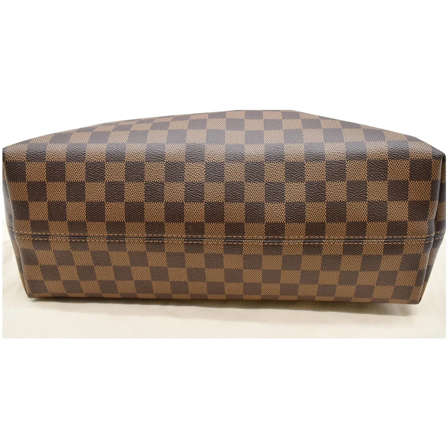 LOUIS VUITTON Graceful MM Damier Ebene Shoulder Bag Brown