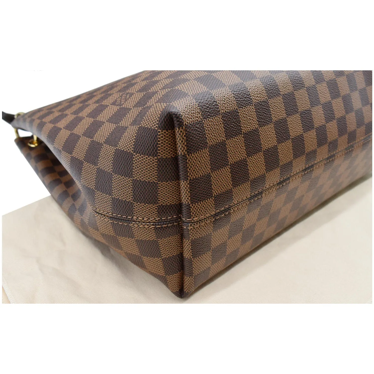 LOUIS VUITTON Graceful MM Damier Ebene Shoulder Bag Brown