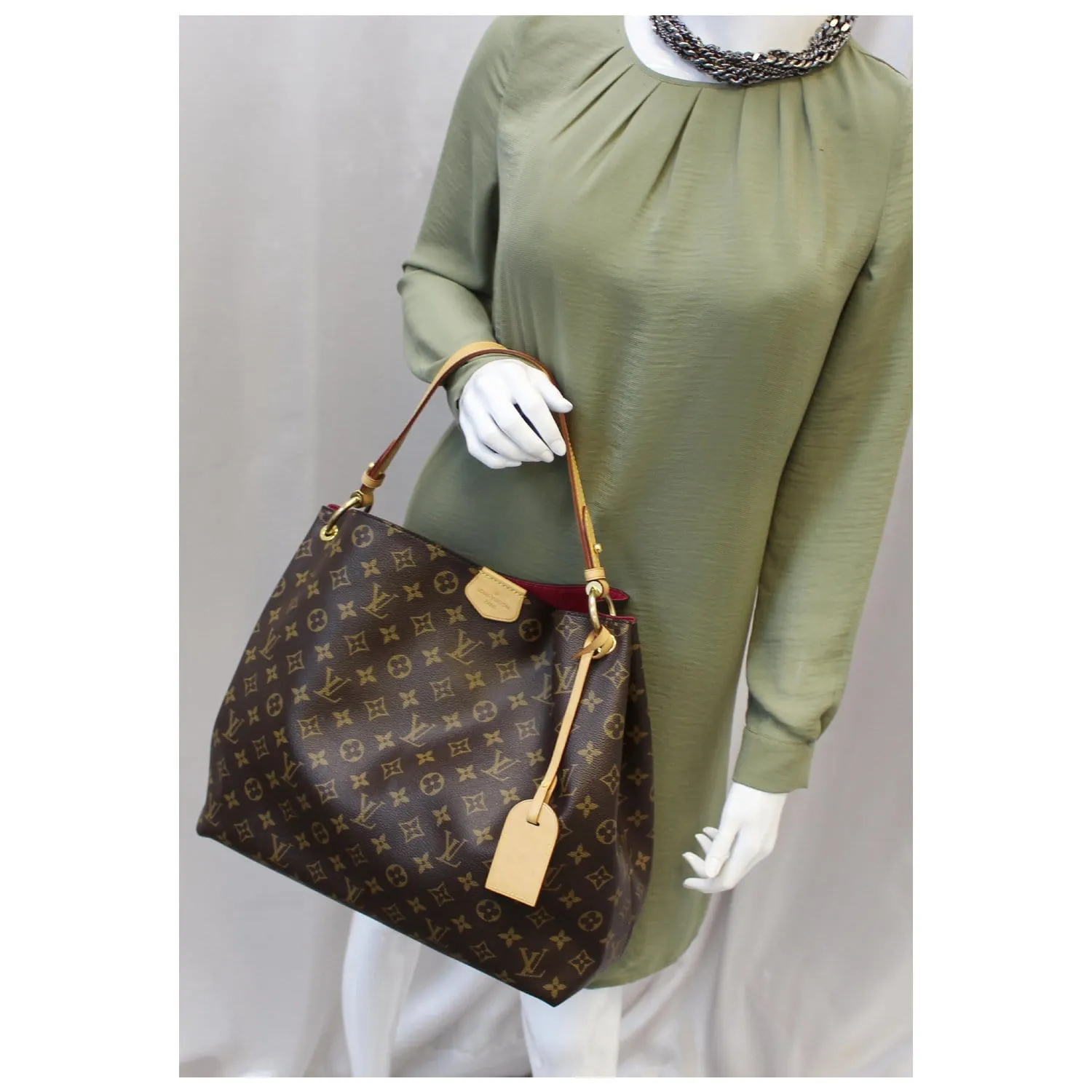 LOUIS VUITTON Graceful MM Monogram Canvas Shoulder Bag
