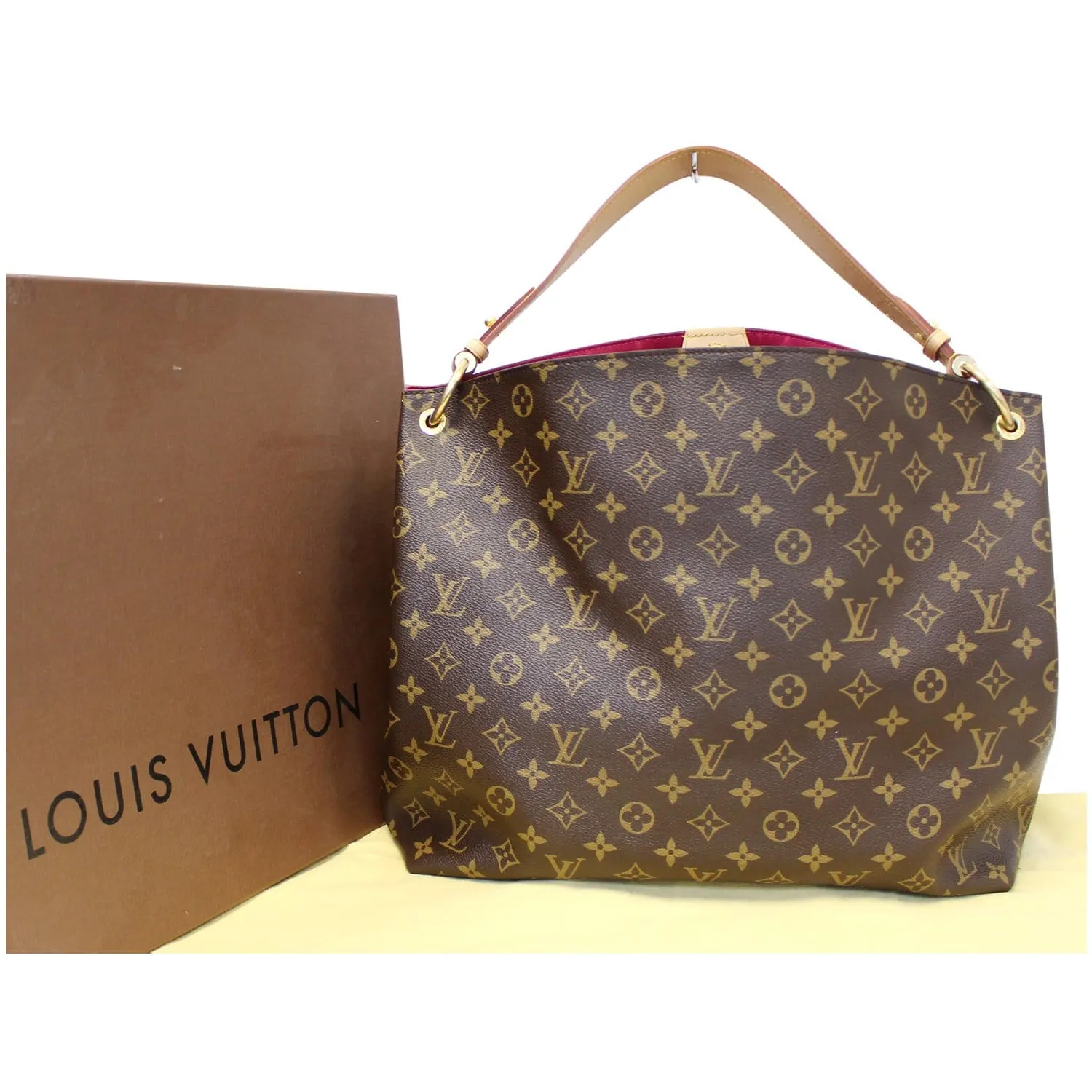 LOUIS VUITTON Graceful MM Monogram Canvas Shoulder Bag
