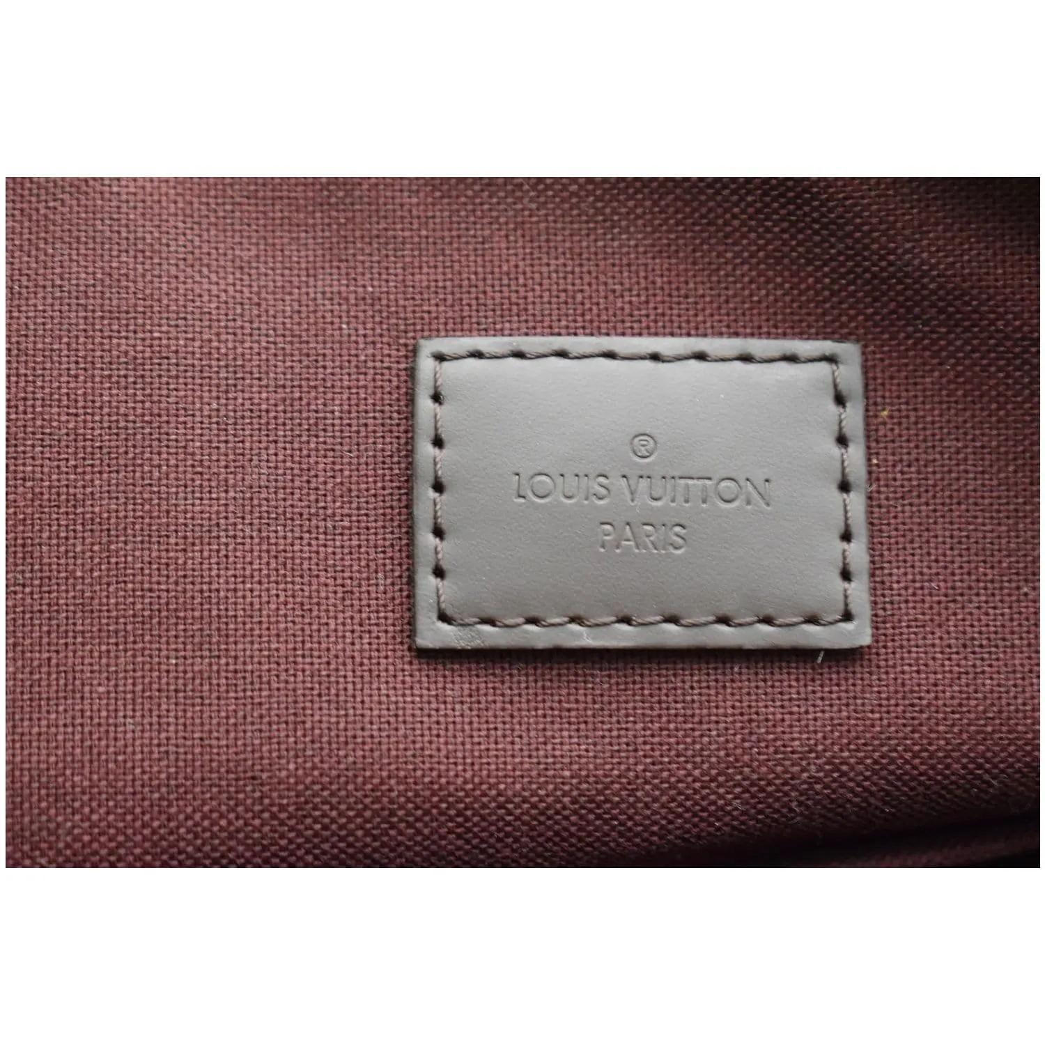 LOUIS VUITTON Iena MM Damier Ebene Shoulder Bag Brown