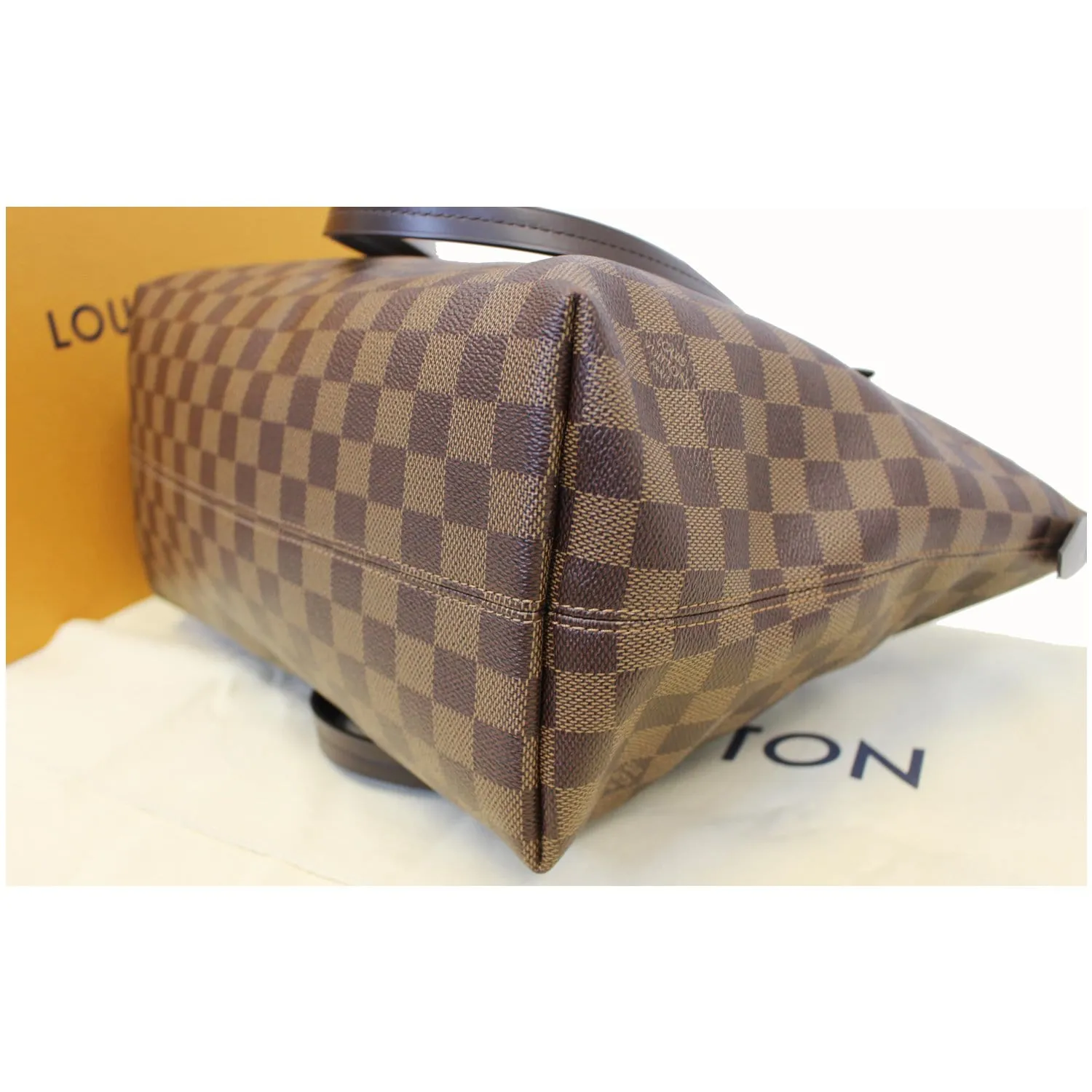 LOUIS VUITTON Iena PM Damier Ebene Shoulder Bag Brown
