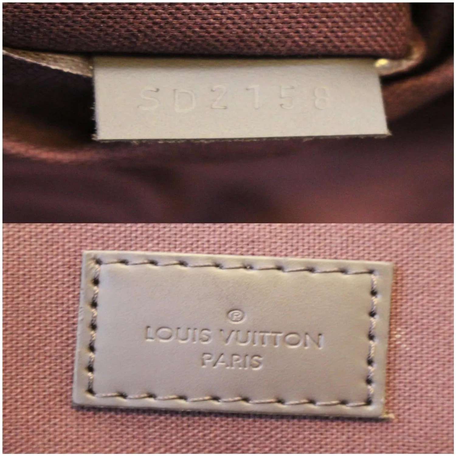 LOUIS VUITTON Iena PM Damier Ebene Shoulder Bag Brown