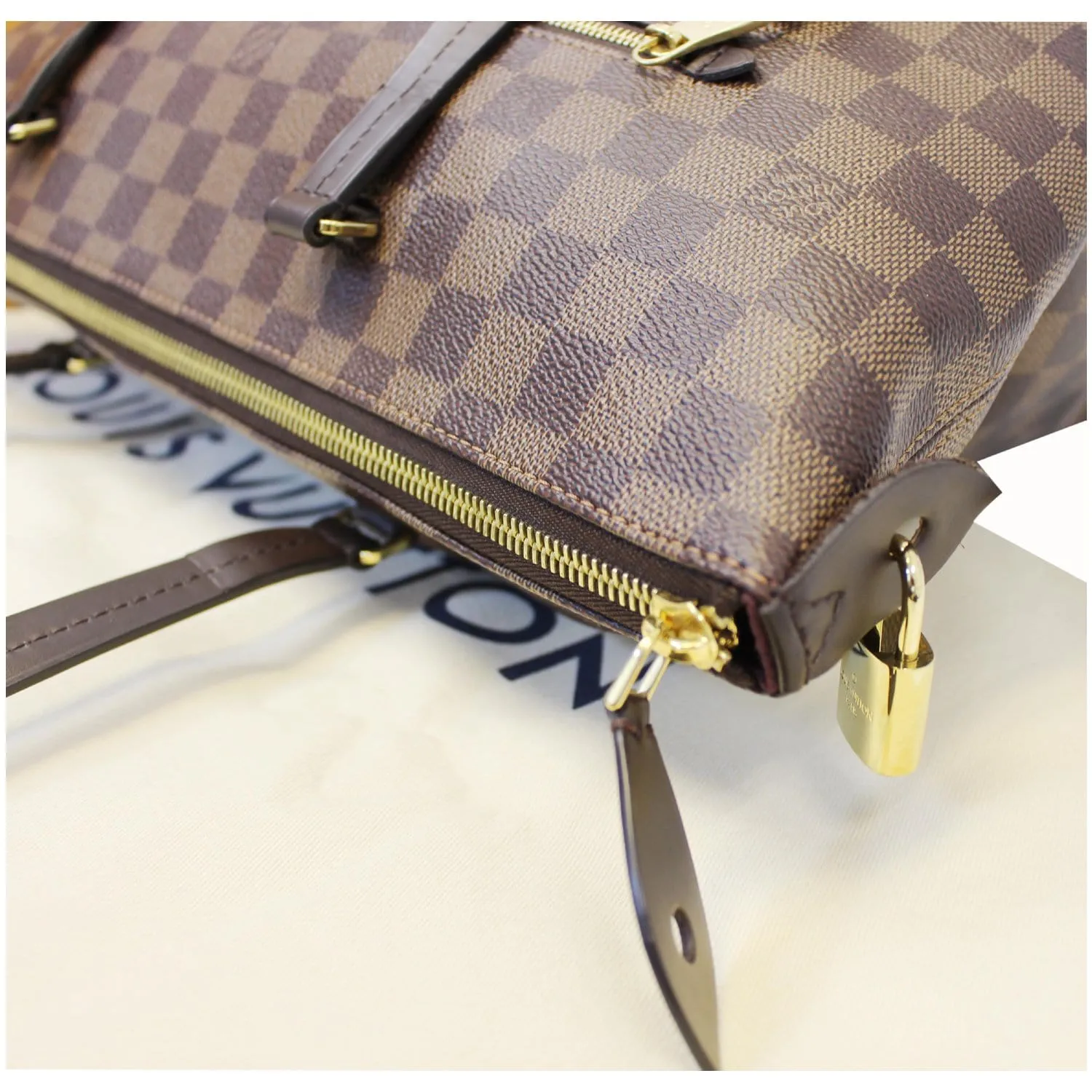 LOUIS VUITTON Iena PM Damier Ebene Shoulder Bag Brown