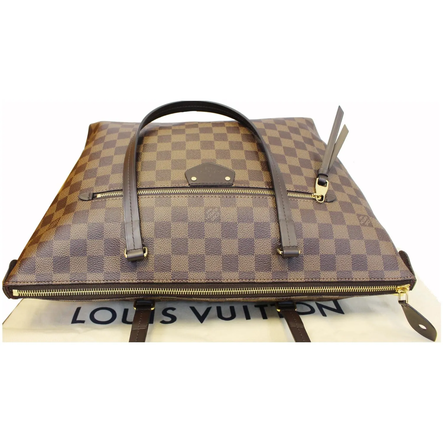 LOUIS VUITTON Iena PM Damier Ebene Shoulder Bag Brown