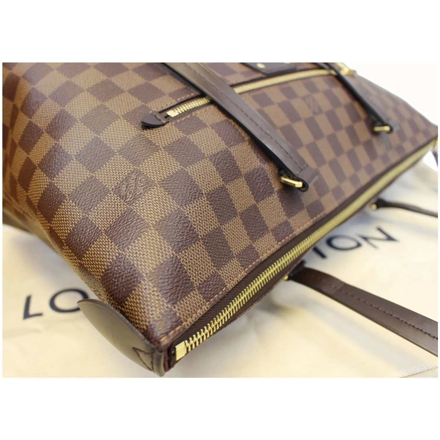 LOUIS VUITTON Iena PM Damier Ebene Shoulder Bag Brown
