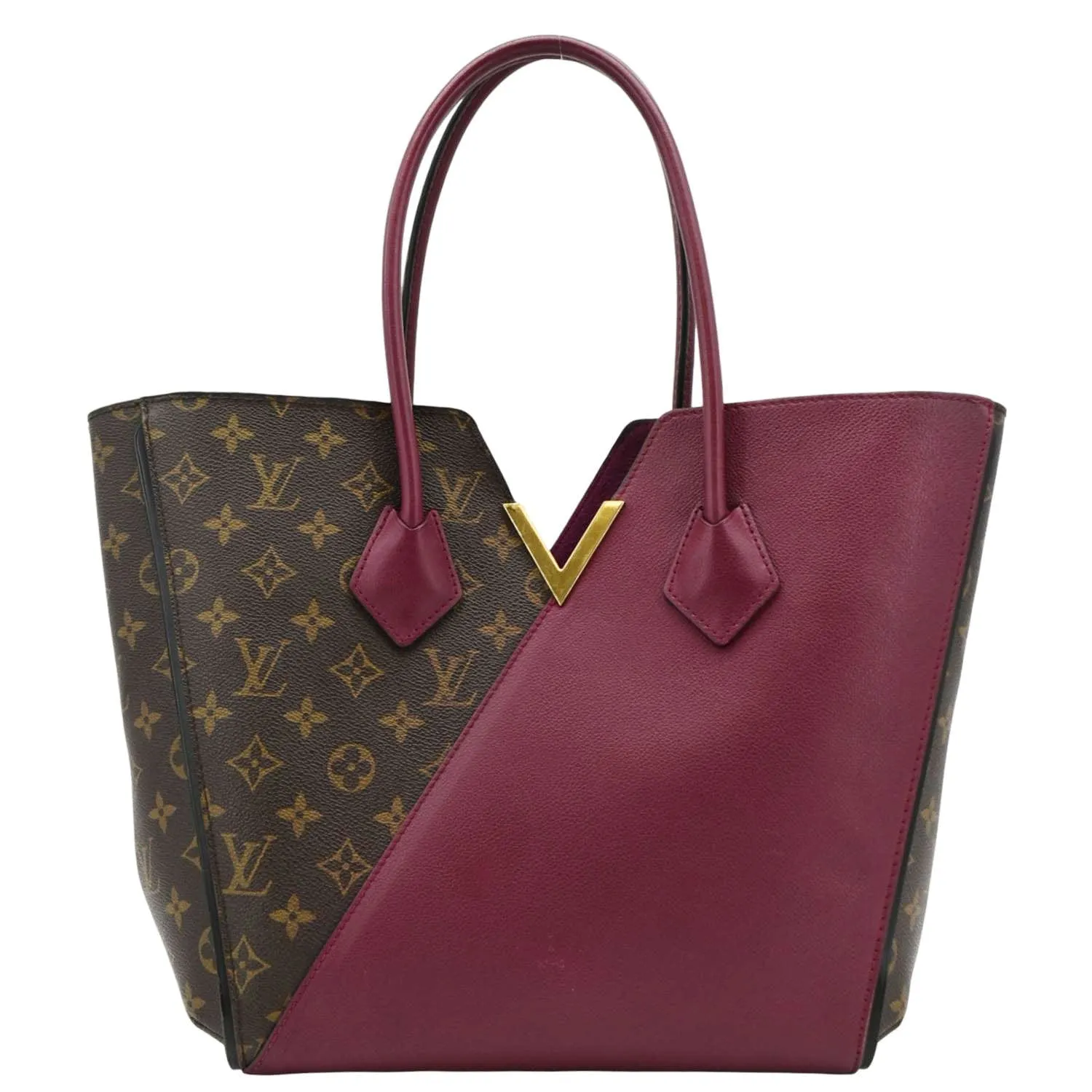 LOUIS VUITTON Kimono MM Monogram Canvas Shoulder Bag Maroon