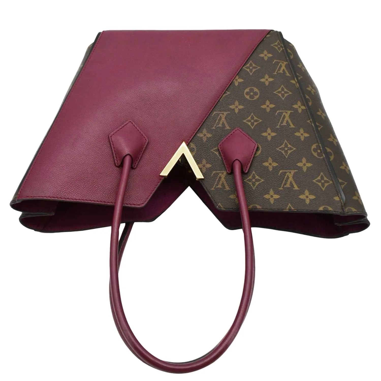 LOUIS VUITTON Kimono MM Monogram Canvas Shoulder Bag Maroon