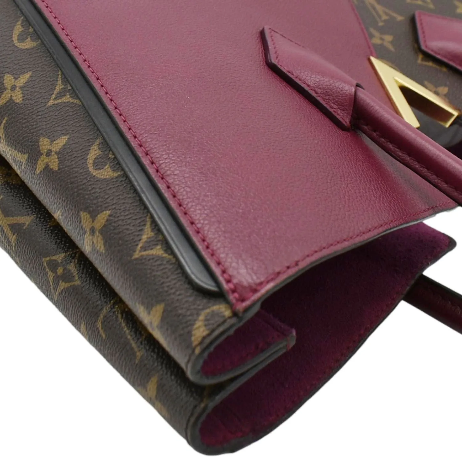 LOUIS VUITTON Kimono MM Monogram Canvas Shoulder Bag Maroon