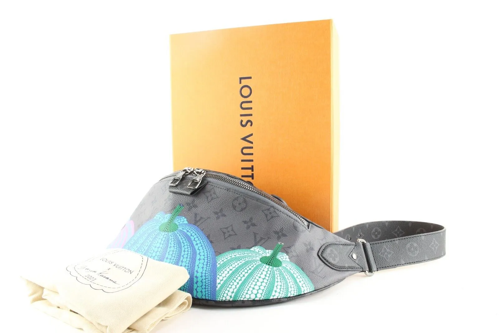 Louis Vuitton Kusama Reverse Monogram Eclipse Bumbag Maxi 3L0407C