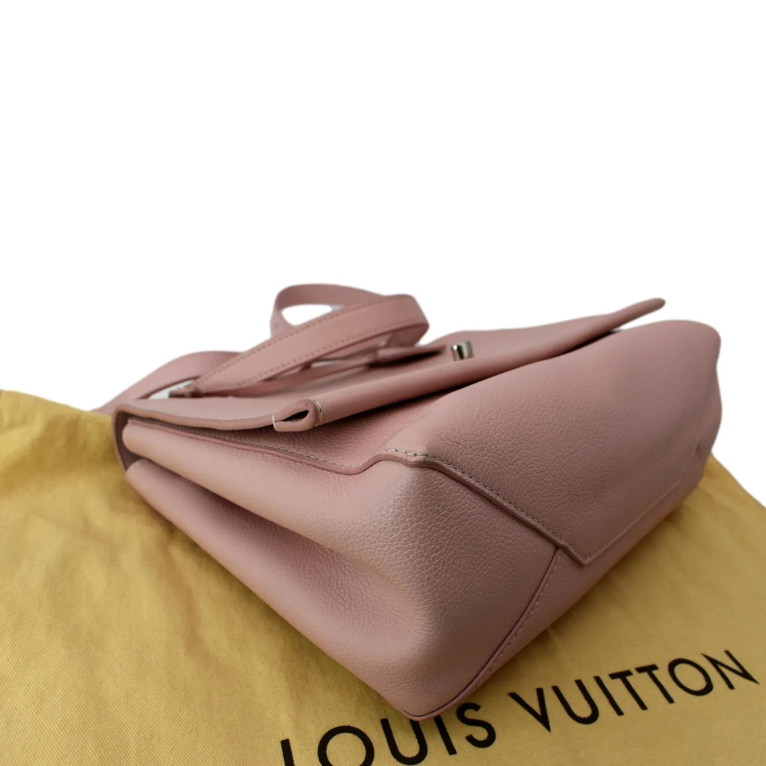 LOUIS VUITTON Lockme II Calfskin Leather Shoulder Bag Pink