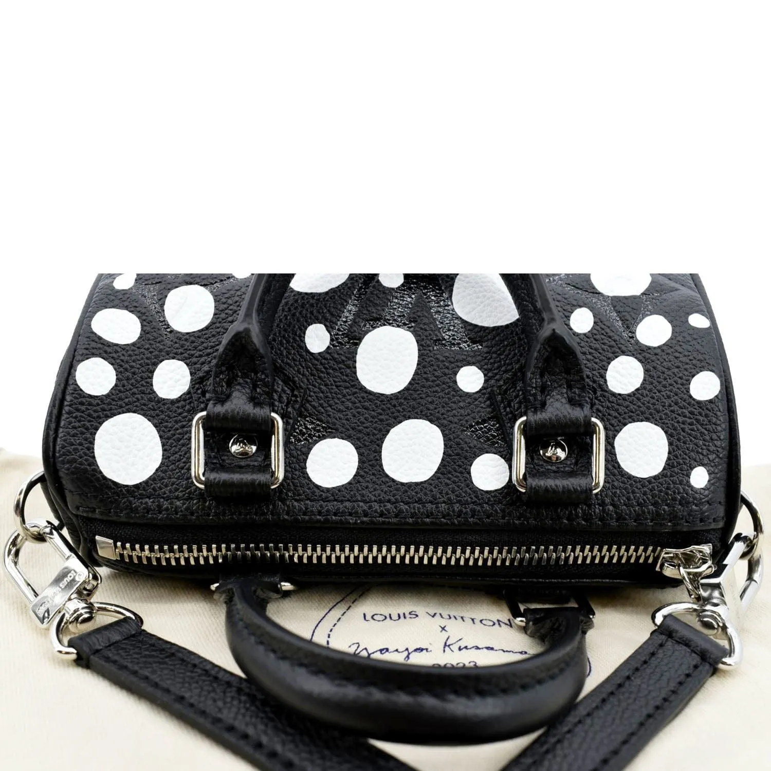 Louis Vuitton LV x YK Nano Speedy Monogram Empreinte Leather Shoulder bag Black/Bicolor