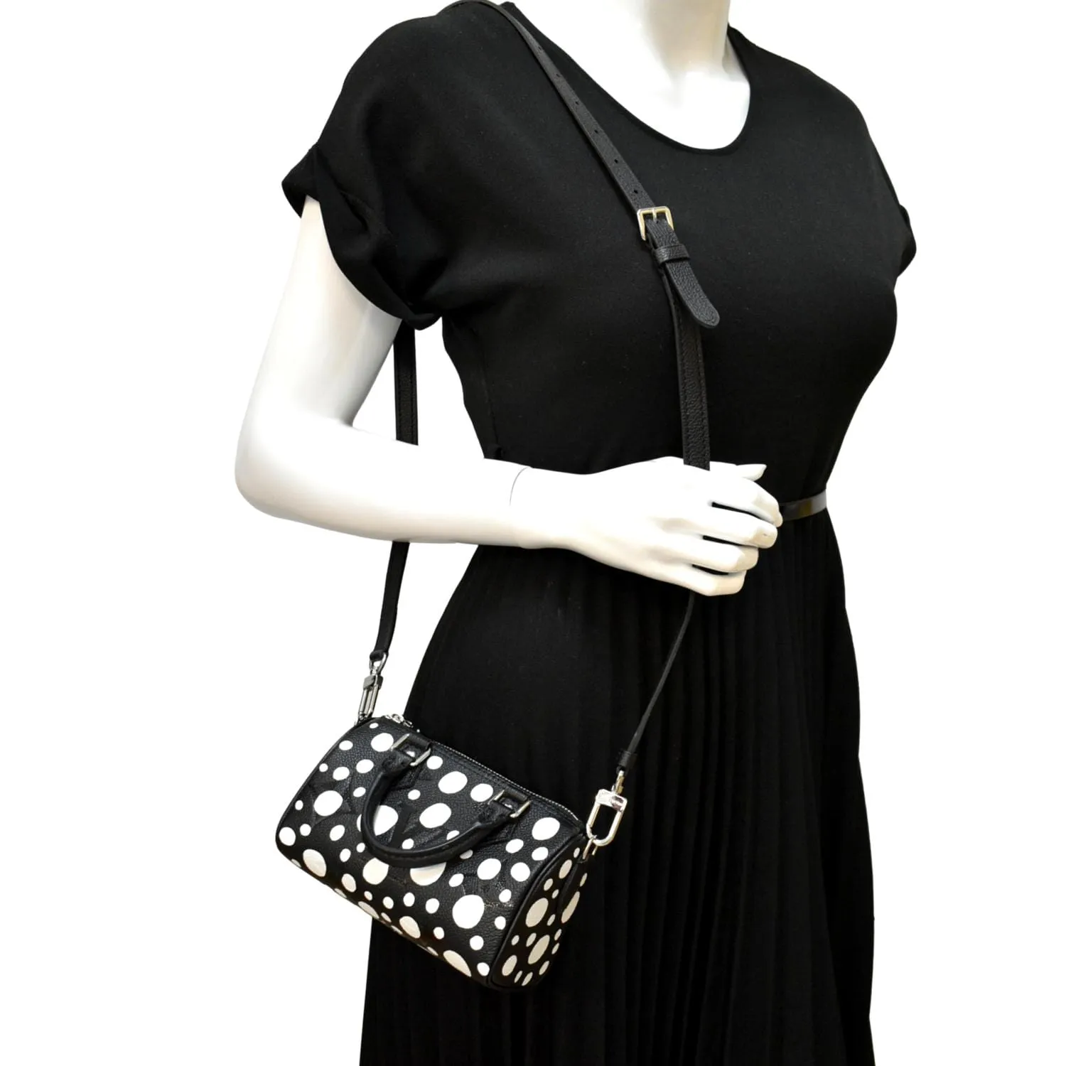 Louis Vuitton LV x YK Nano Speedy Monogram Empreinte Leather Shoulder bag Black/Bicolor