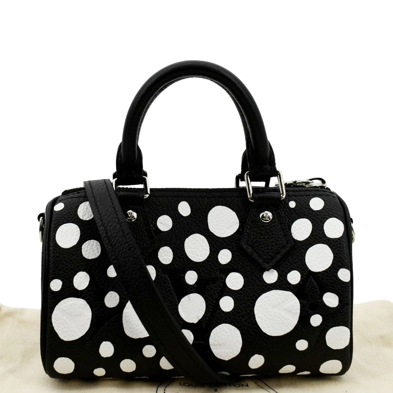 Louis Vuitton LV x YK Nano Speedy Monogram Empreinte Leather Shoulder bag Black/Bicolor
