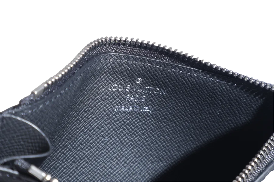 LOUIS VUITTON M69533 COIN CARD HOLDER MONOGRAM ECLIPSE WITH DUST COVER AND BOX