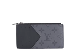 LOUIS VUITTON M69533 COIN CARD HOLDER MONOGRAM ECLIPSE WITH DUST COVER AND BOX