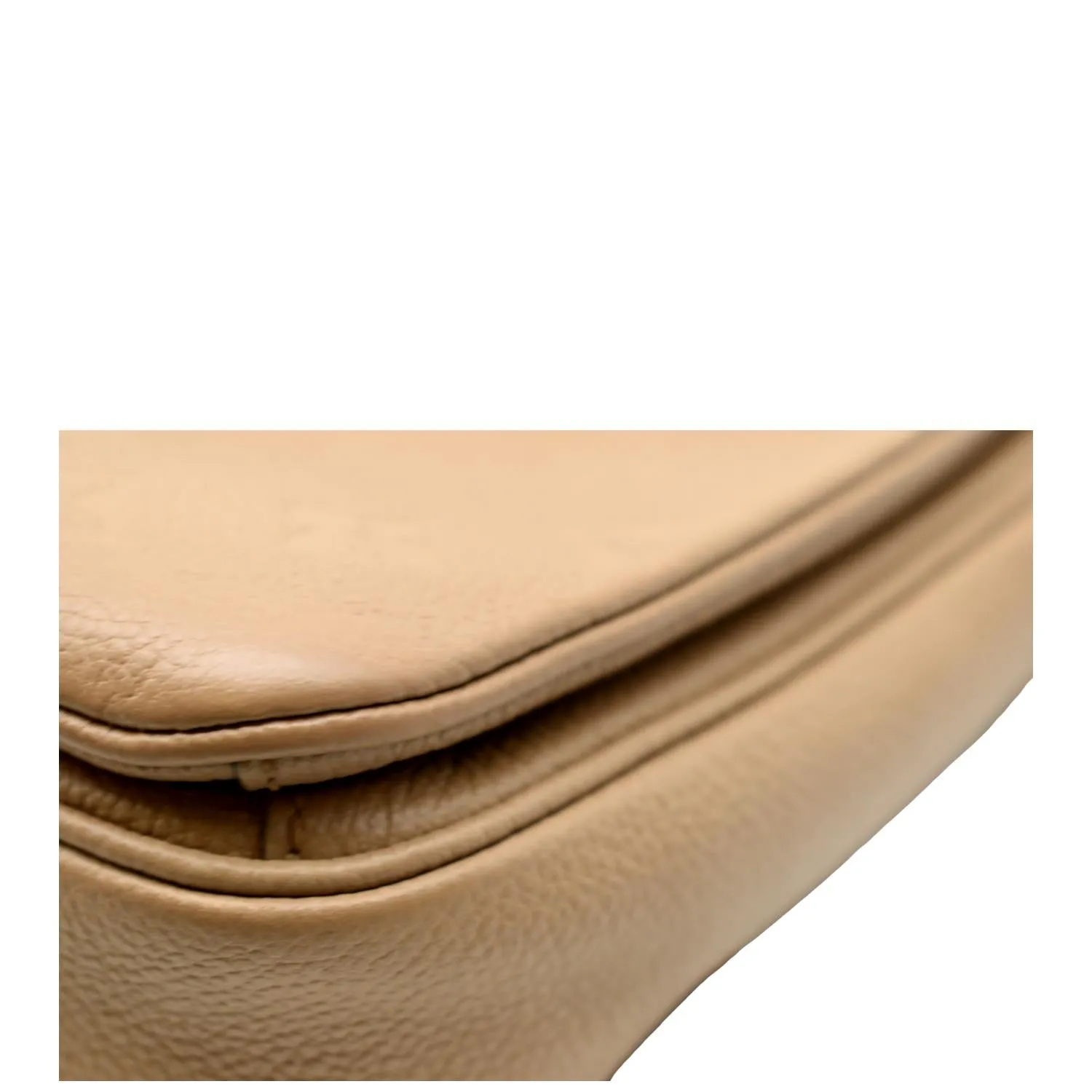 LOUIS VUITTON Metis Pochette Empreinte Leather Crossbody Bag Beige