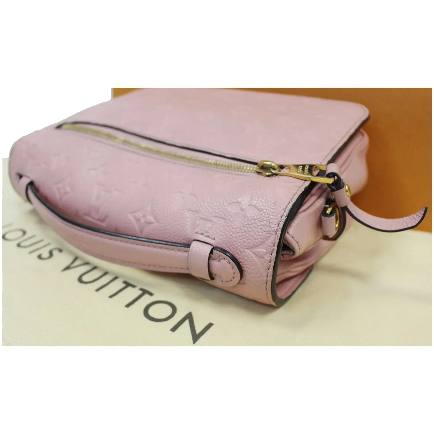 LOUIS VUITTON Metis Pochette Empreinte Leather Crossbody Bag Rose Poudre - 15% OFF