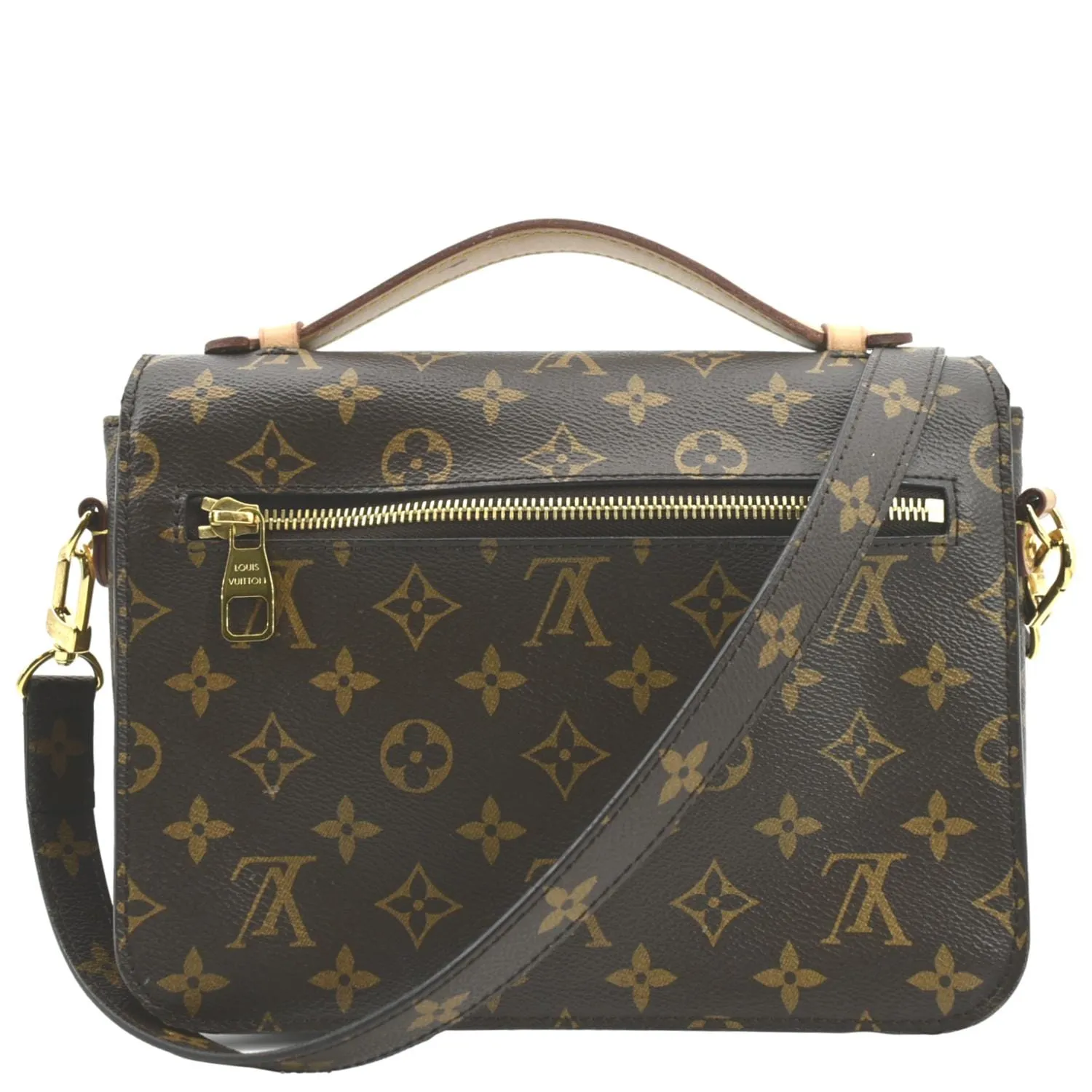 LOUIS VUITTON Metis Pochette Monogram Canvas Crossbody Bag Brown