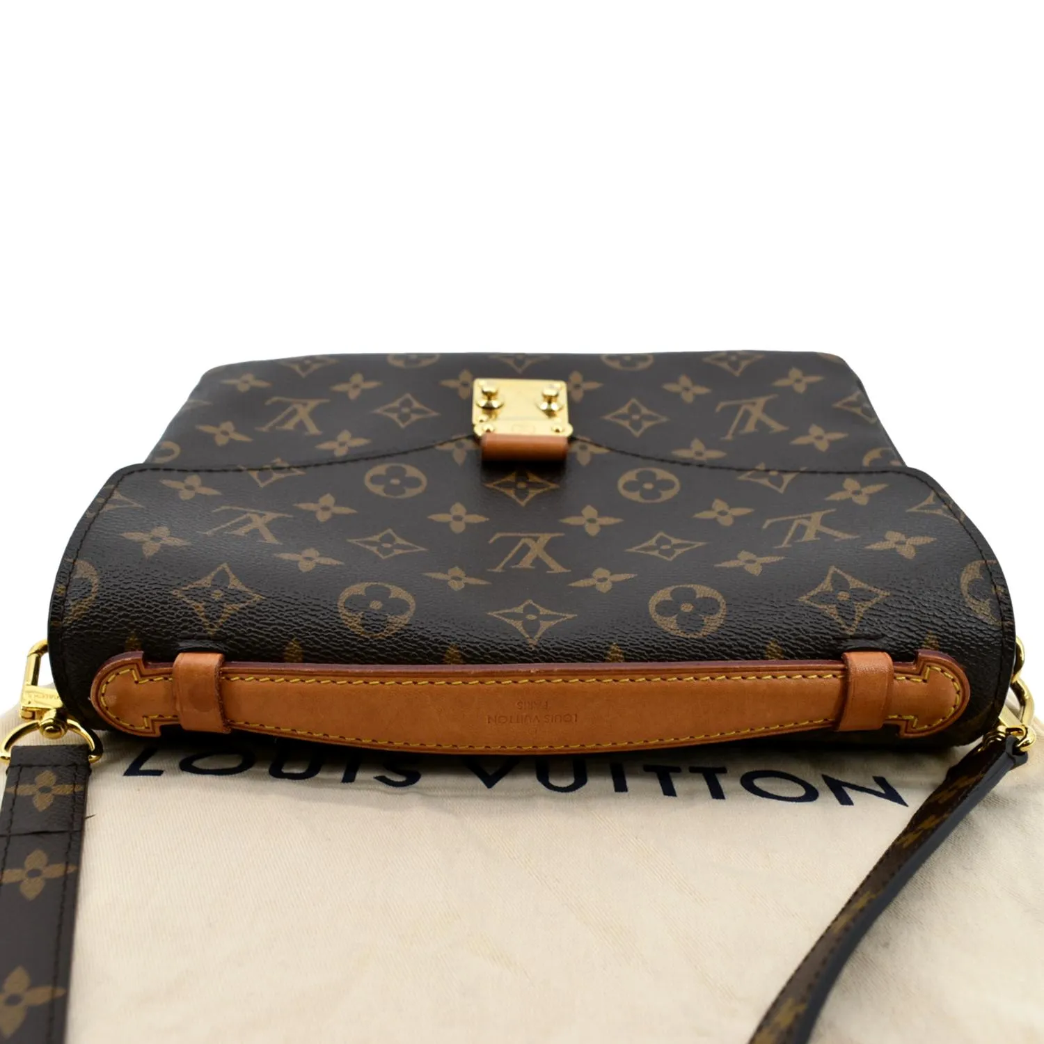 LOUIS VUITTON Metis Pochette Monogram Canvas Crossbody Bag Brown