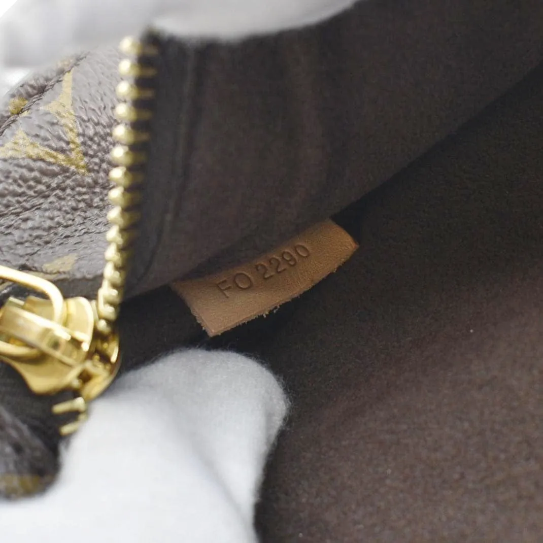 LOUIS VUITTON Metis Pochette Monogram Canvas Crossbody Bag Brown