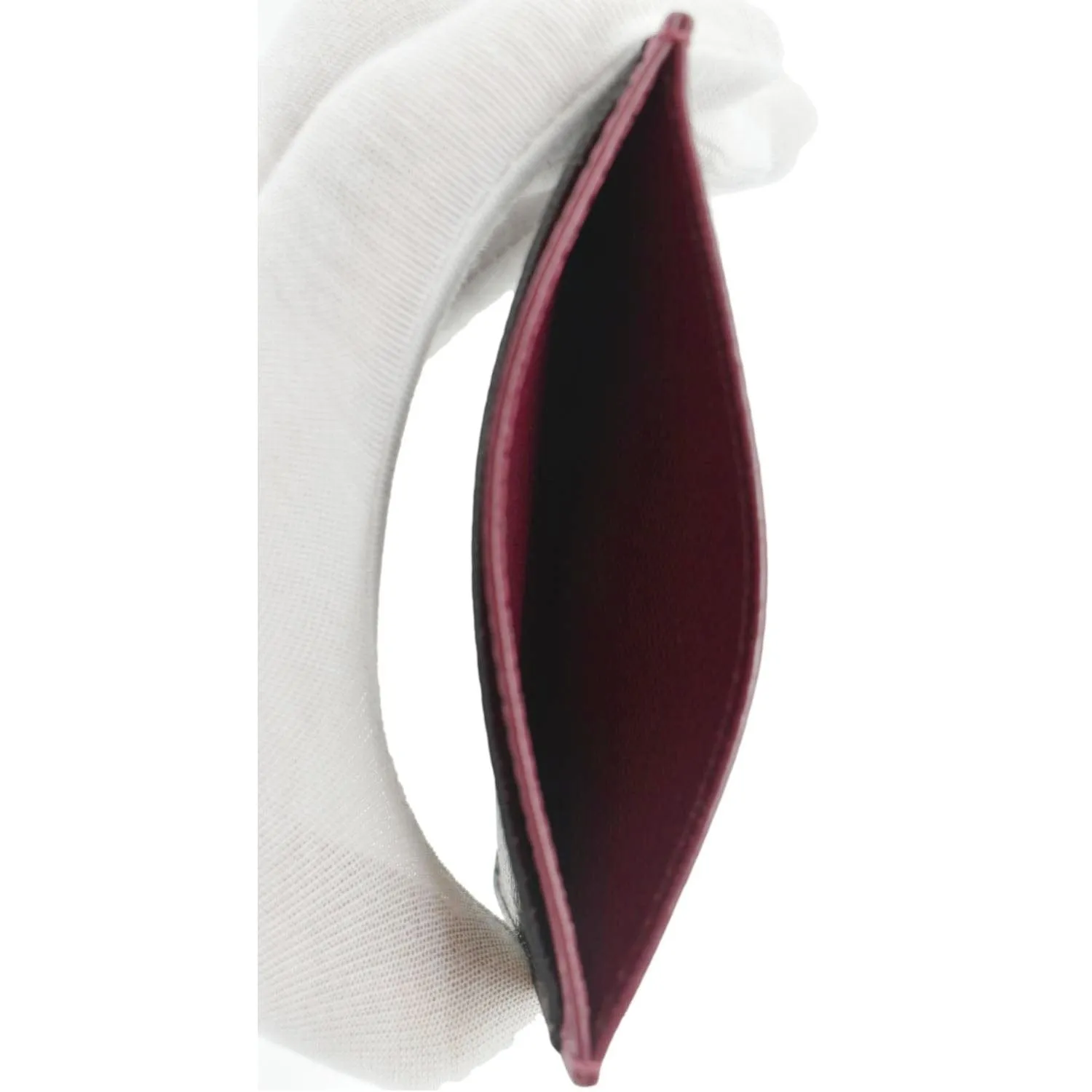 LOUIS VUITTON Monogram Canvas Card Holder Cerise