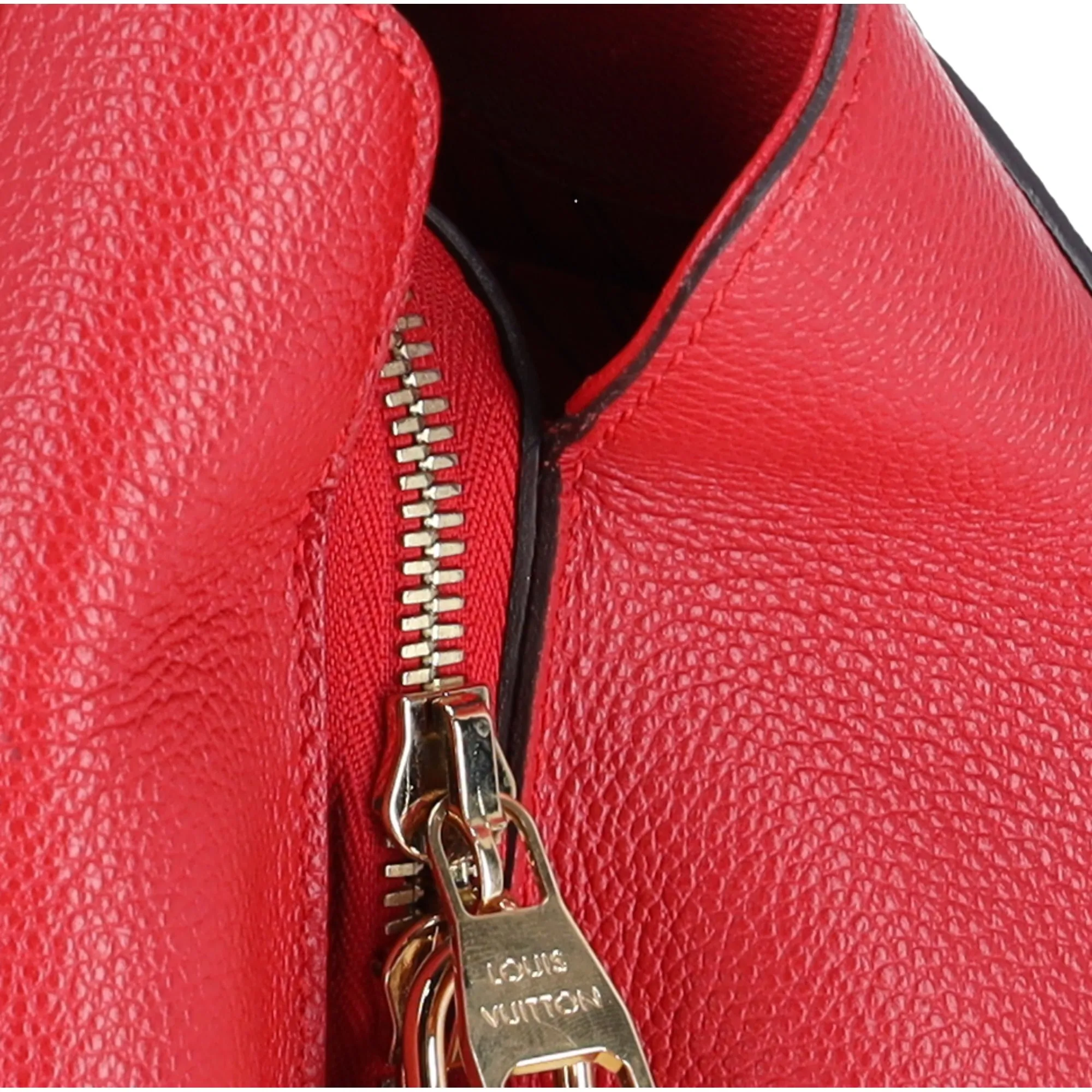 Louis Vuitton Montaigne MM Monogram Empreinte Handbag M41194 Cerise