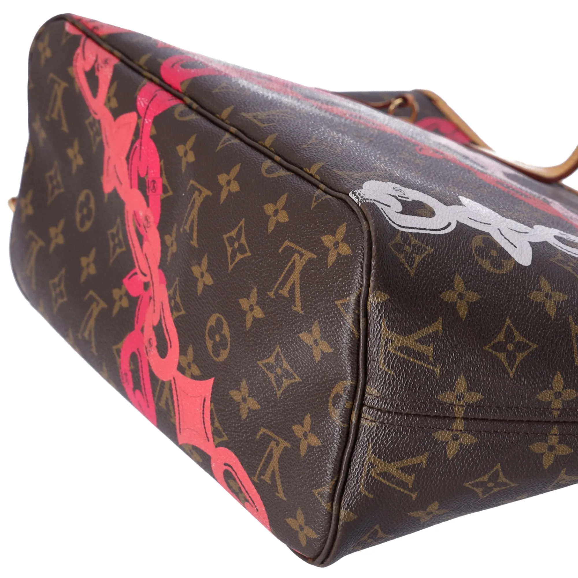 Louis Vuitton Neverfull MM Monogram Bay Rose Ballerine Poppy Pink   Pouch