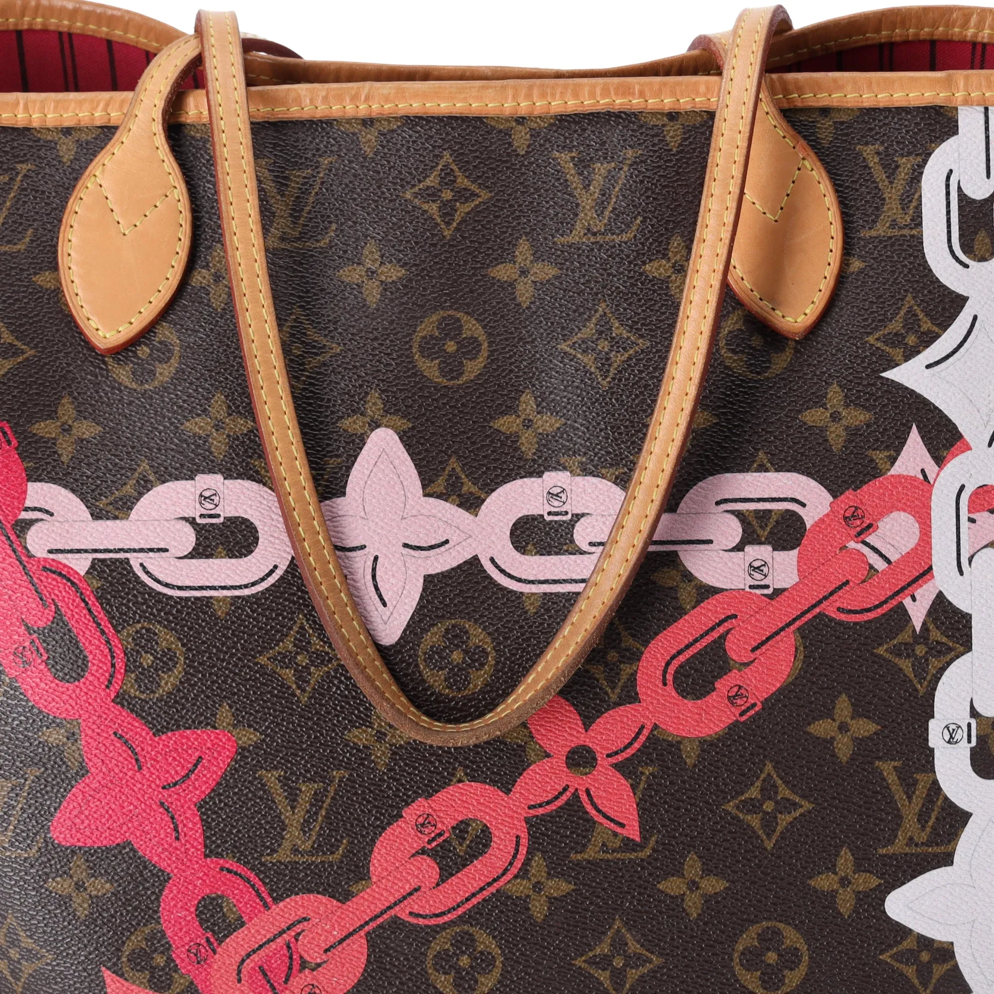 Louis Vuitton Neverfull MM Monogram Bay Rose Ballerine Poppy Pink   Pouch