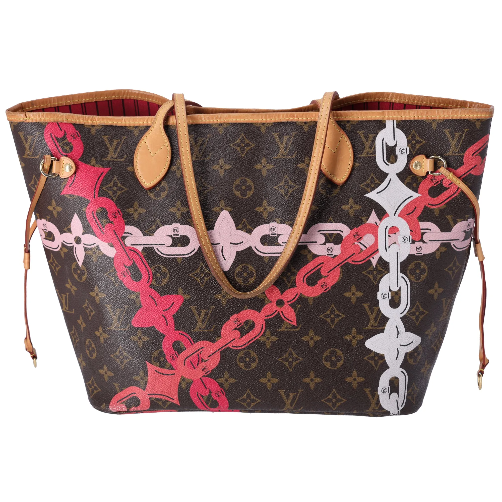 Louis Vuitton Neverfull MM Monogram Bay Rose Ballerine Poppy Pink   Pouch