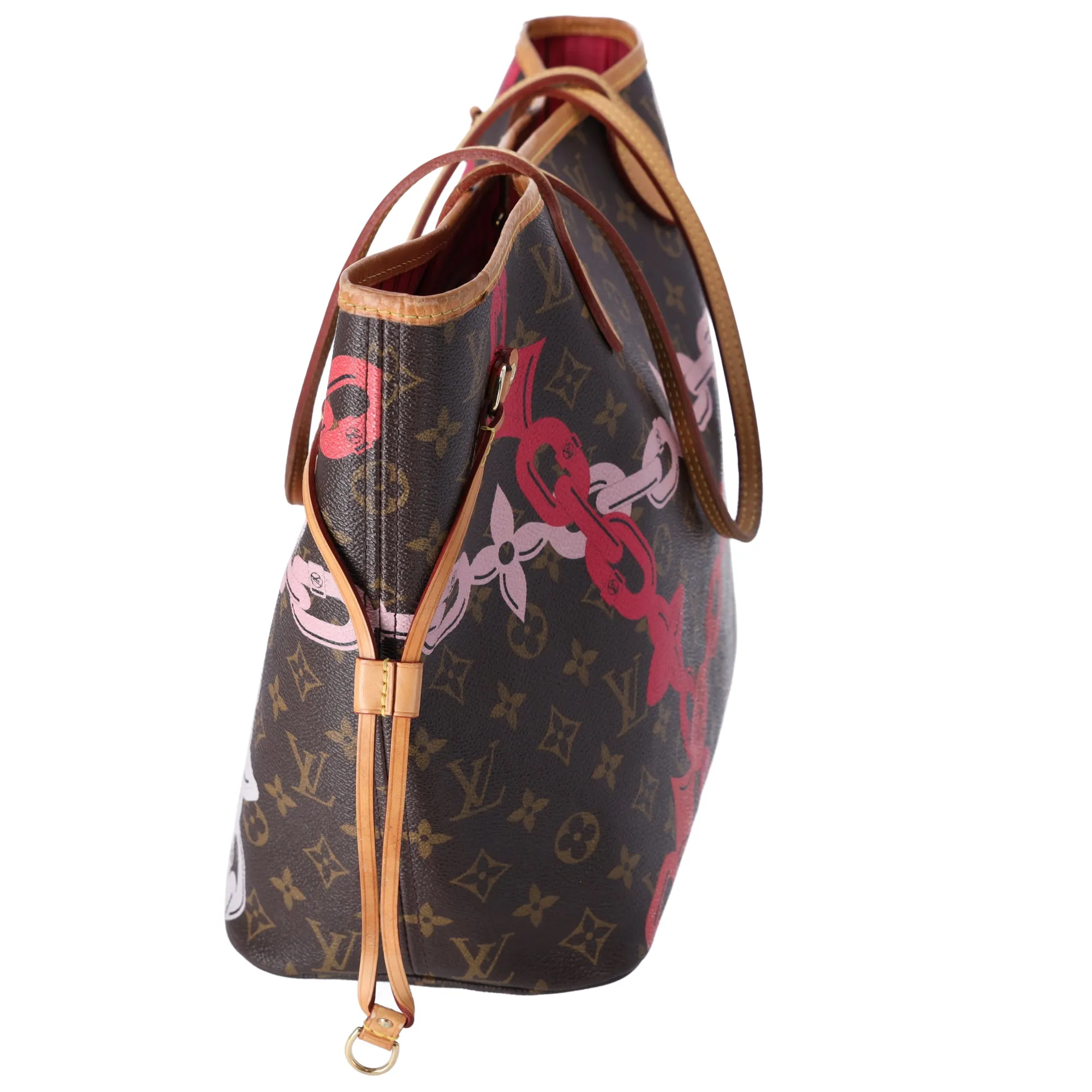 Louis Vuitton Neverfull MM Monogram Bay Rose Ballerine Poppy Pink   Pouch