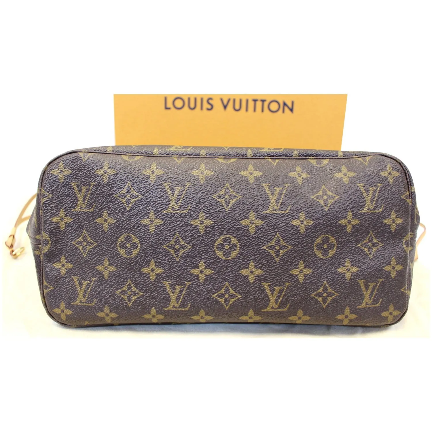 LOUIS VUITTON Neverfull MM Monogram Canvas Tote Shoulder Bag Brown