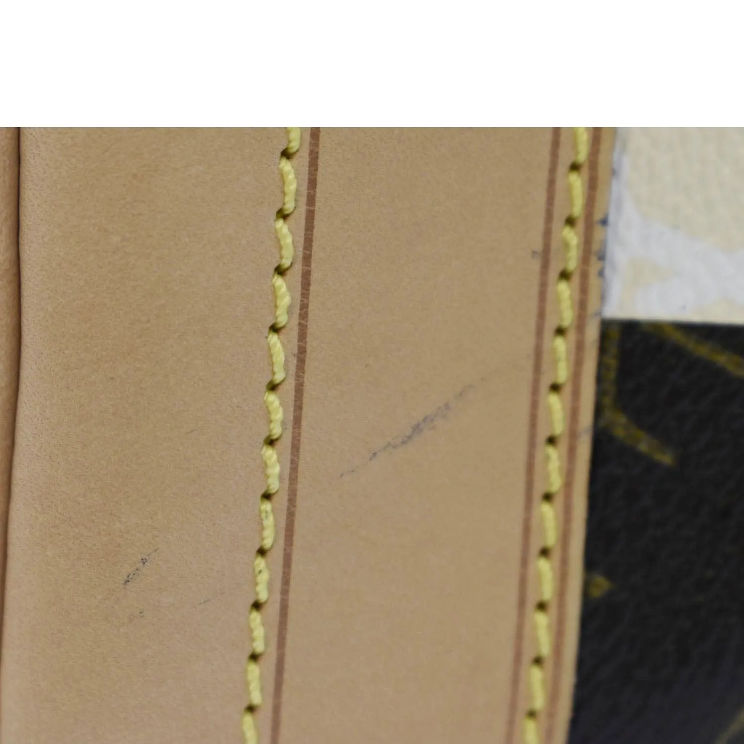 LOUIS VUITTON Noe Monogram Rayures Shoulder Bag Ivory