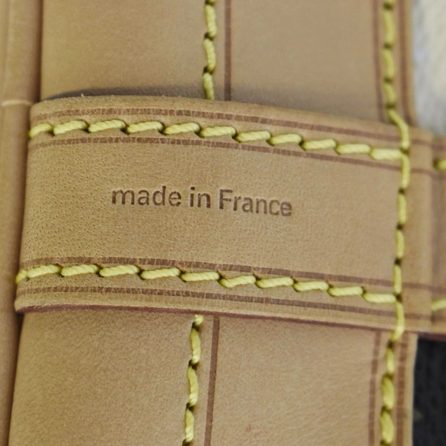 LOUIS VUITTON Noe Monogram Rayures Shoulder Bag Ivory