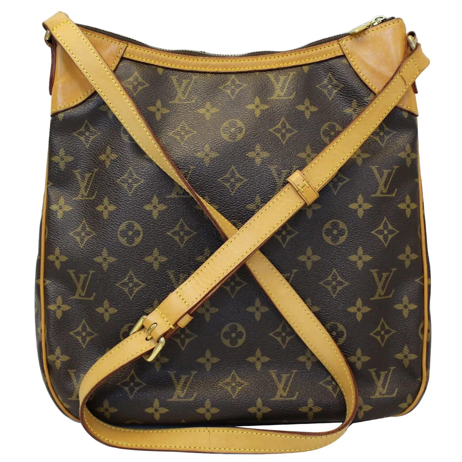LOUIS VUITTON Odeon MM Monogram Canvas Shoulder Bag Brown
