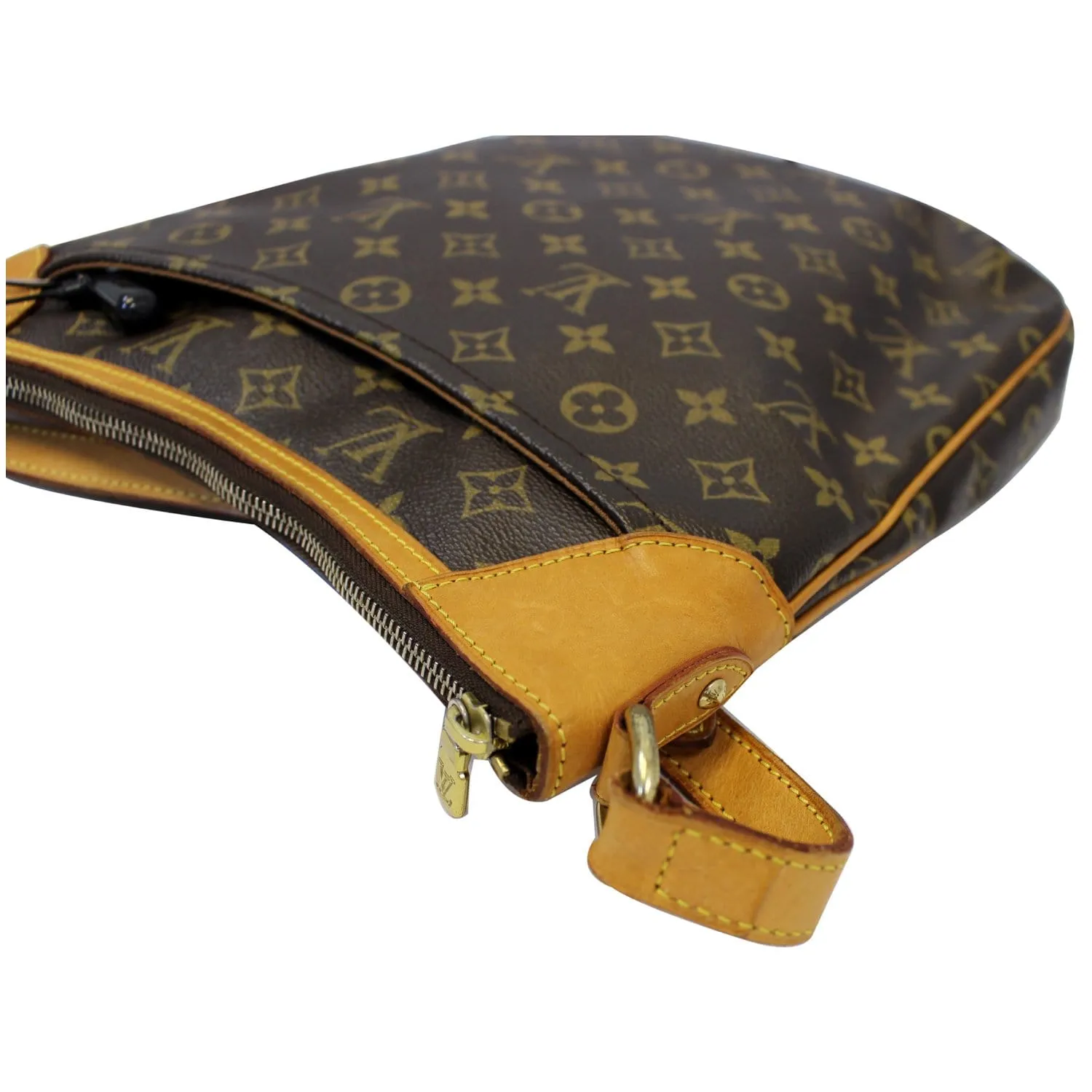 LOUIS VUITTON Odeon MM Monogram Canvas Shoulder Bag Brown