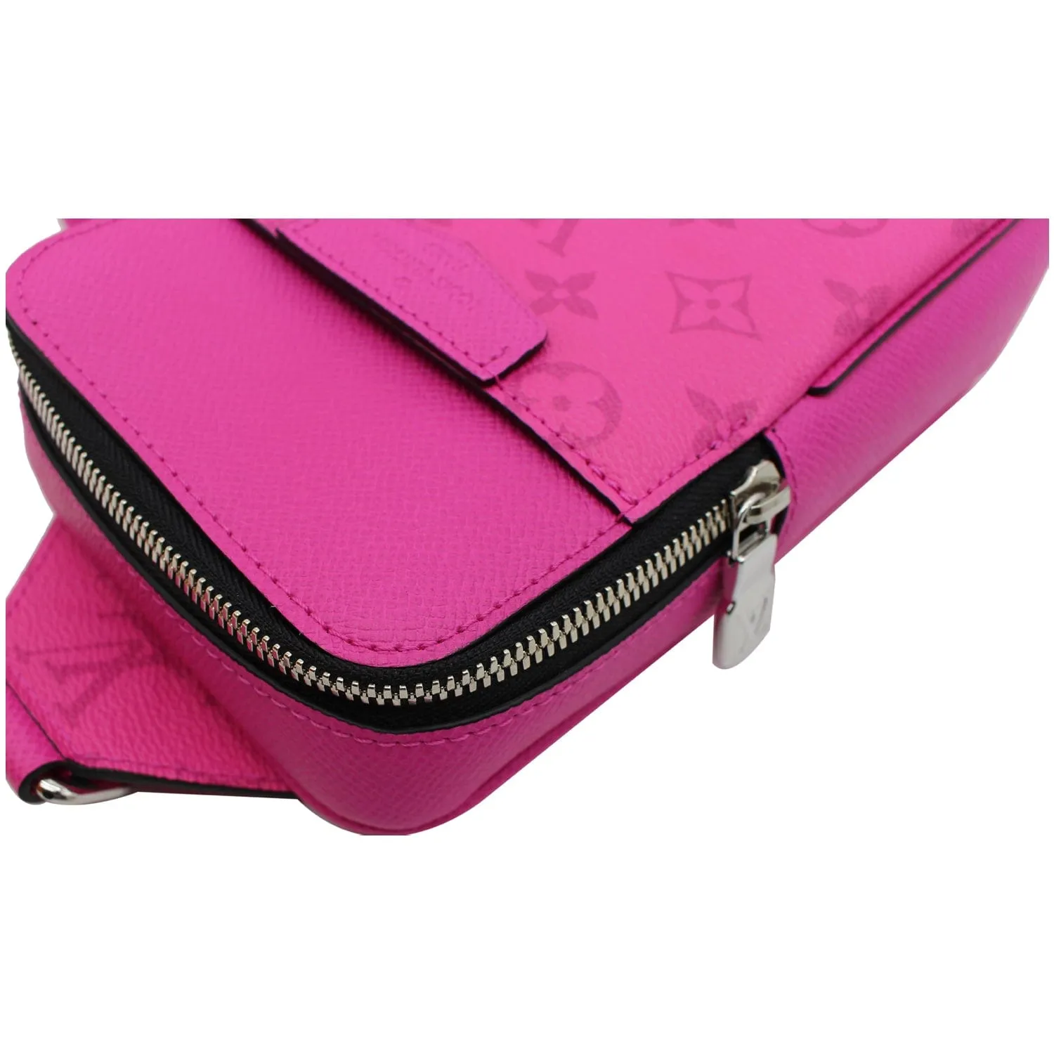 LOUIS VUITTON Outdoor Sling Taigarama Crossbody Bag Fuchsia