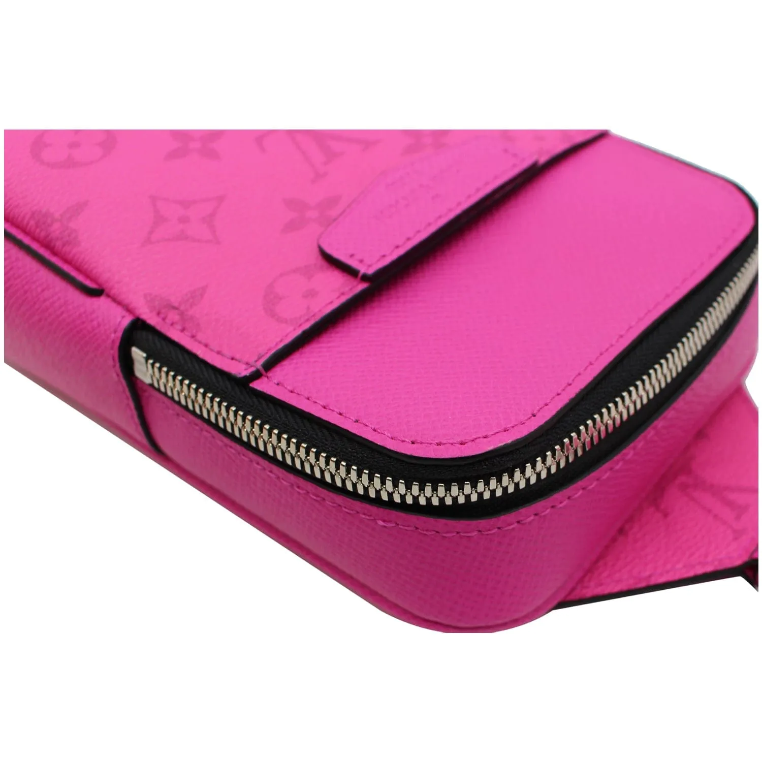LOUIS VUITTON Outdoor Sling Taigarama Crossbody Bag Fuchsia