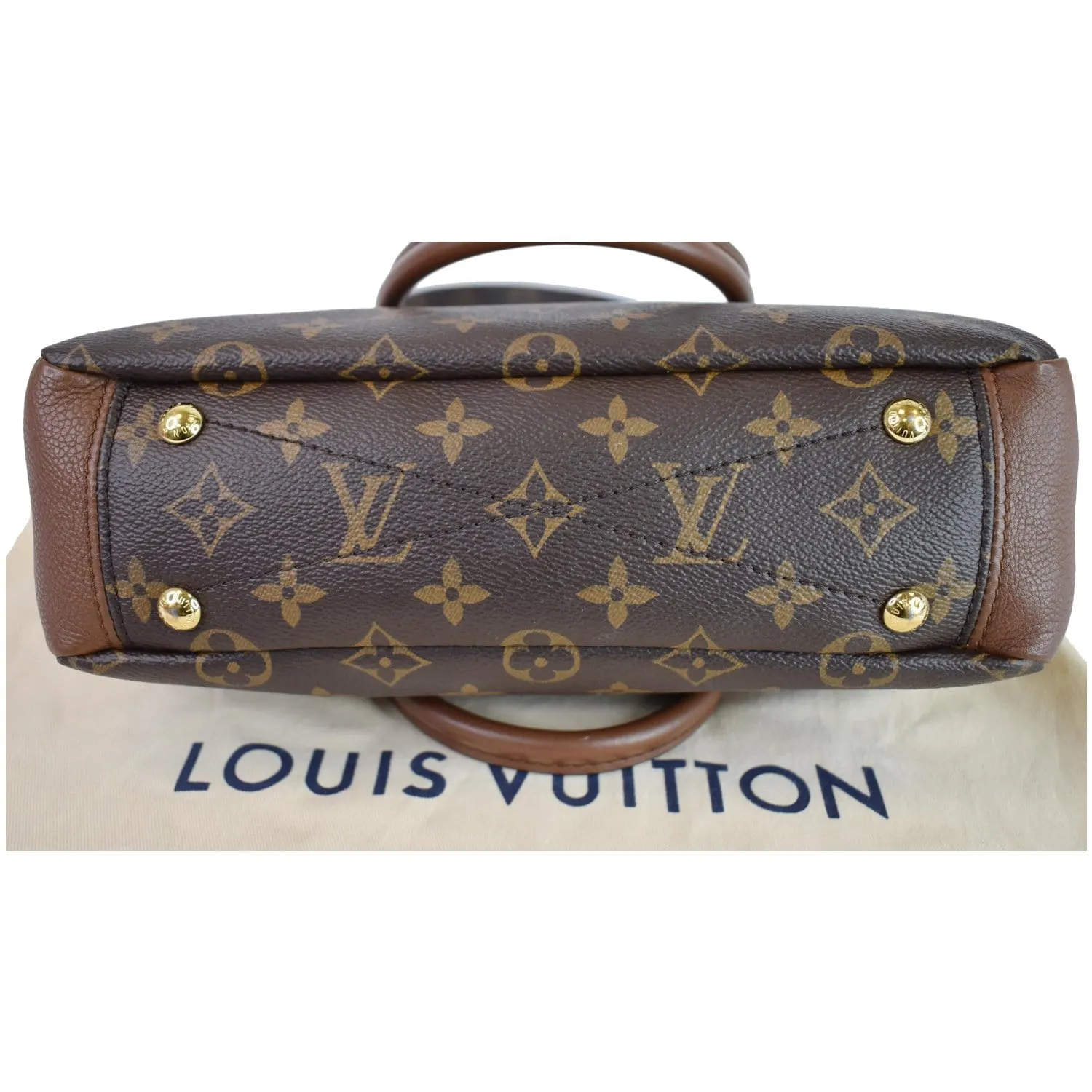LOUIS VUITTON Pallas BB Monogram Canvas Shoulder Crossbody Bag Brown