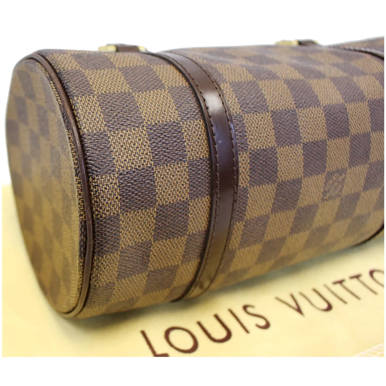LOUIS VUITTON Papillon 30 Damier Ebene Shoulder Handbag Brown