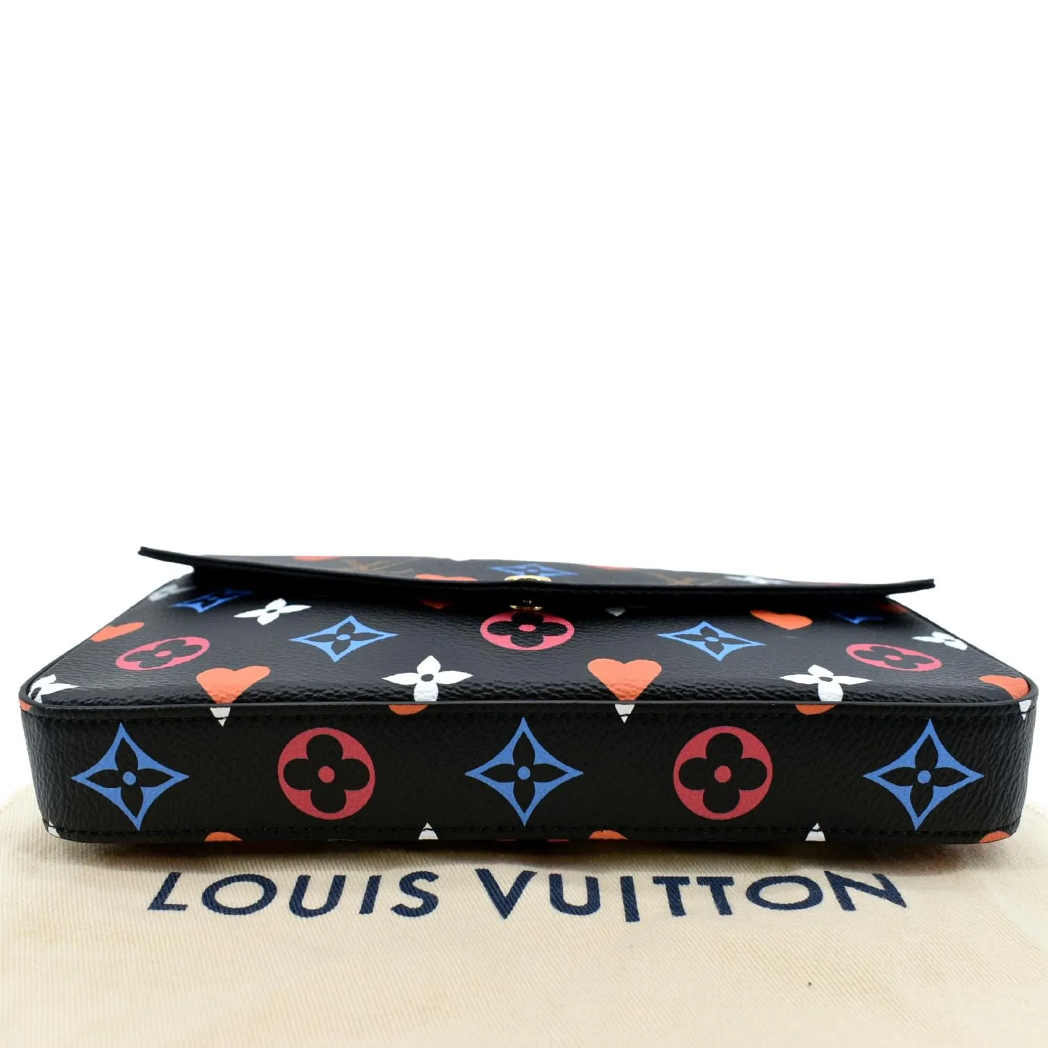 LOUIS VUITTON Pochette Felicie Game On Canvas Crossbody Bag Multicolor