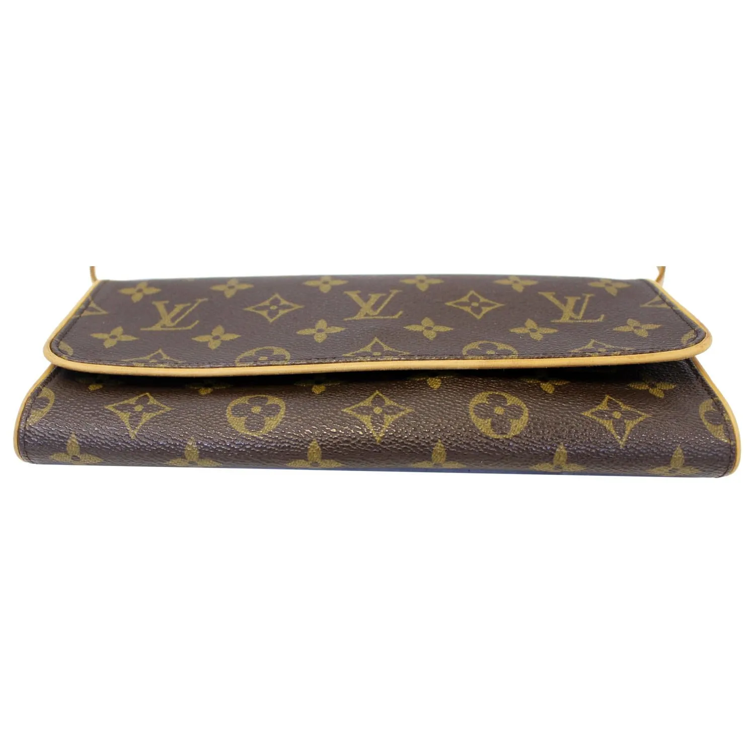 LOUIS VUITTON Pochette Twin GM Monogram Canvas Shoulder Bag Brown