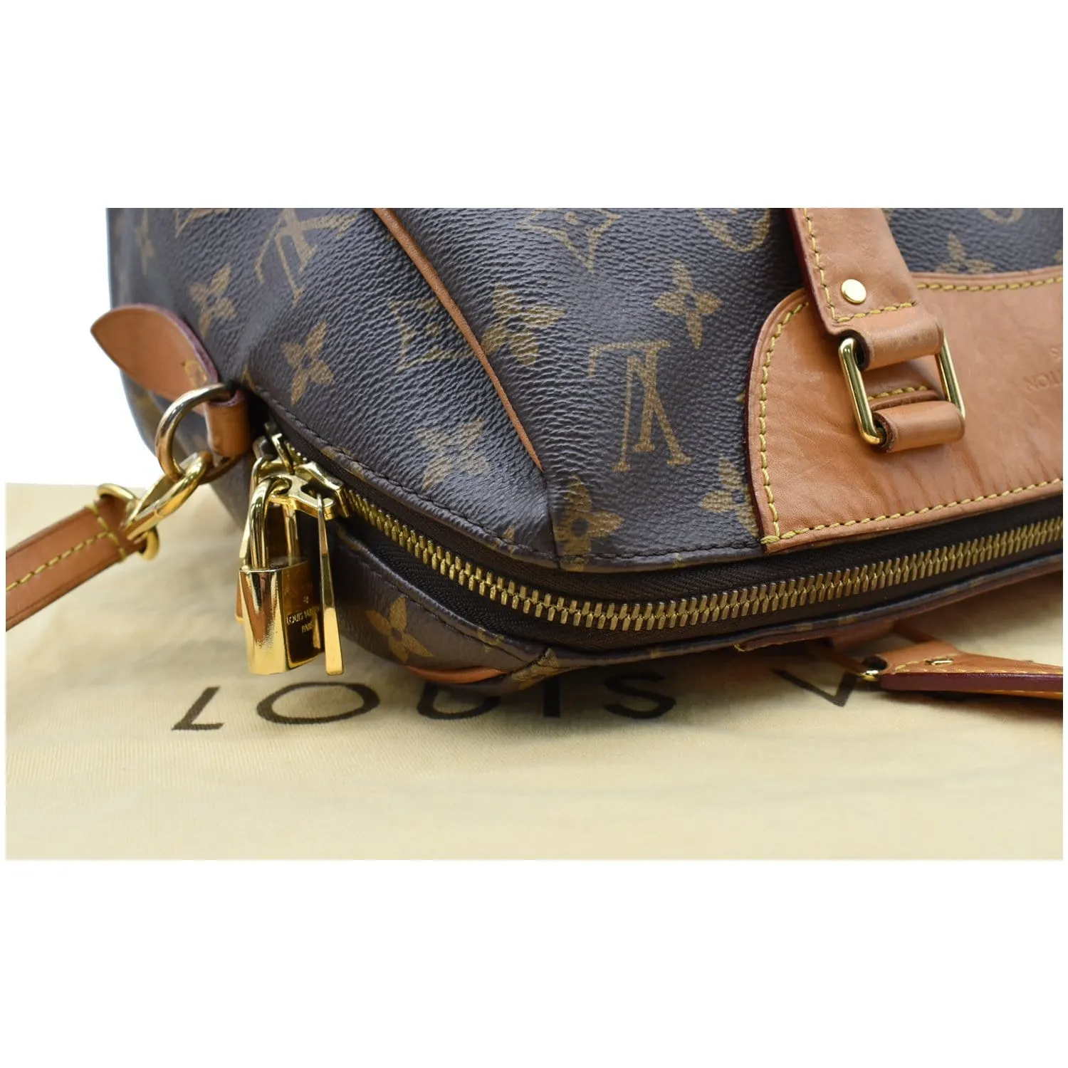 LOUIS VUITTON Retiro NM Monogram Canvas 2Way Shoulder Bag Brown