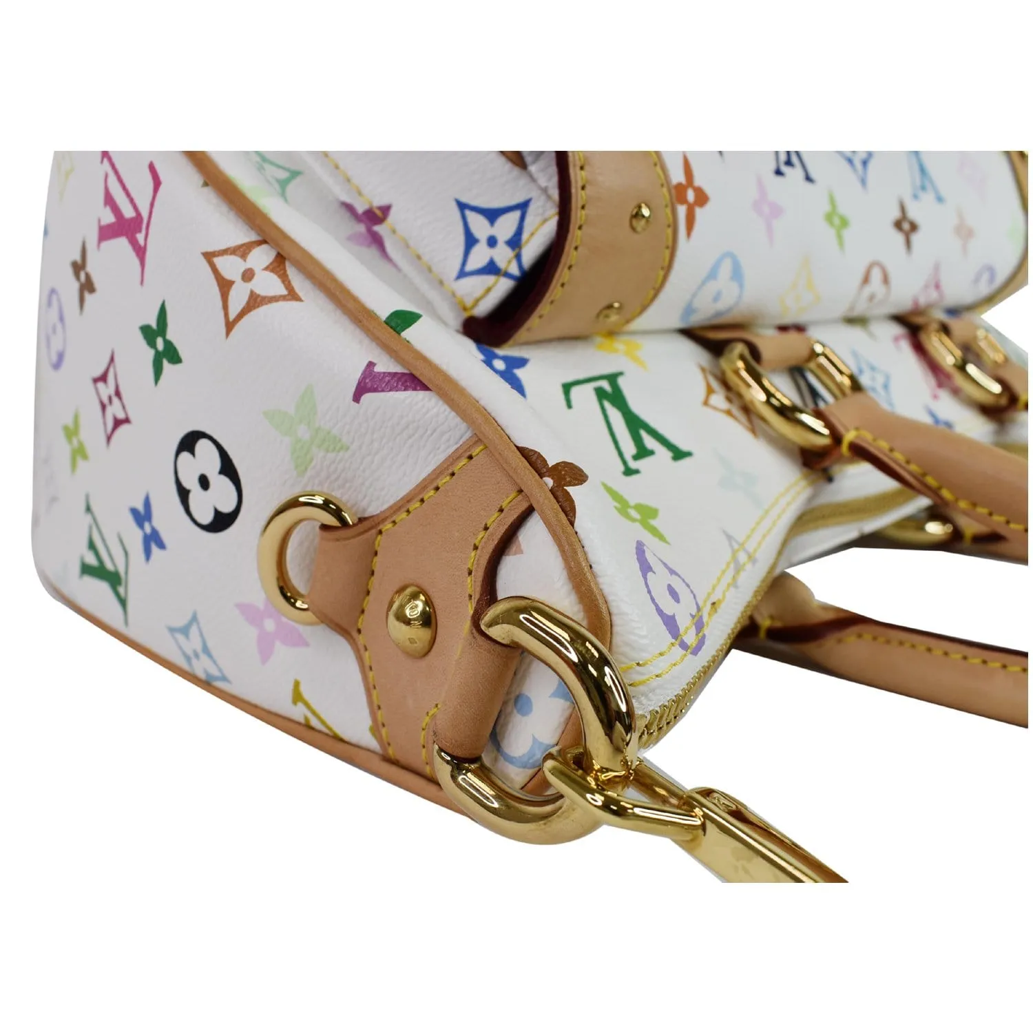 LOUIS VUITTON Rita Multicolor Monogram Shoulder Bag White